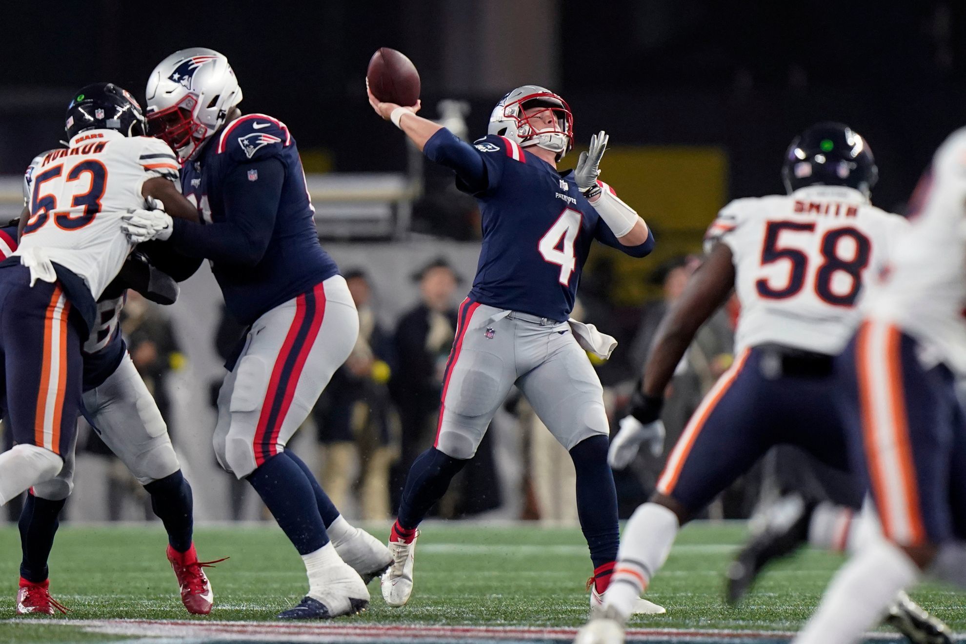 MNF: Bears vs. Patriots: Final score, play-by-play and full highlights