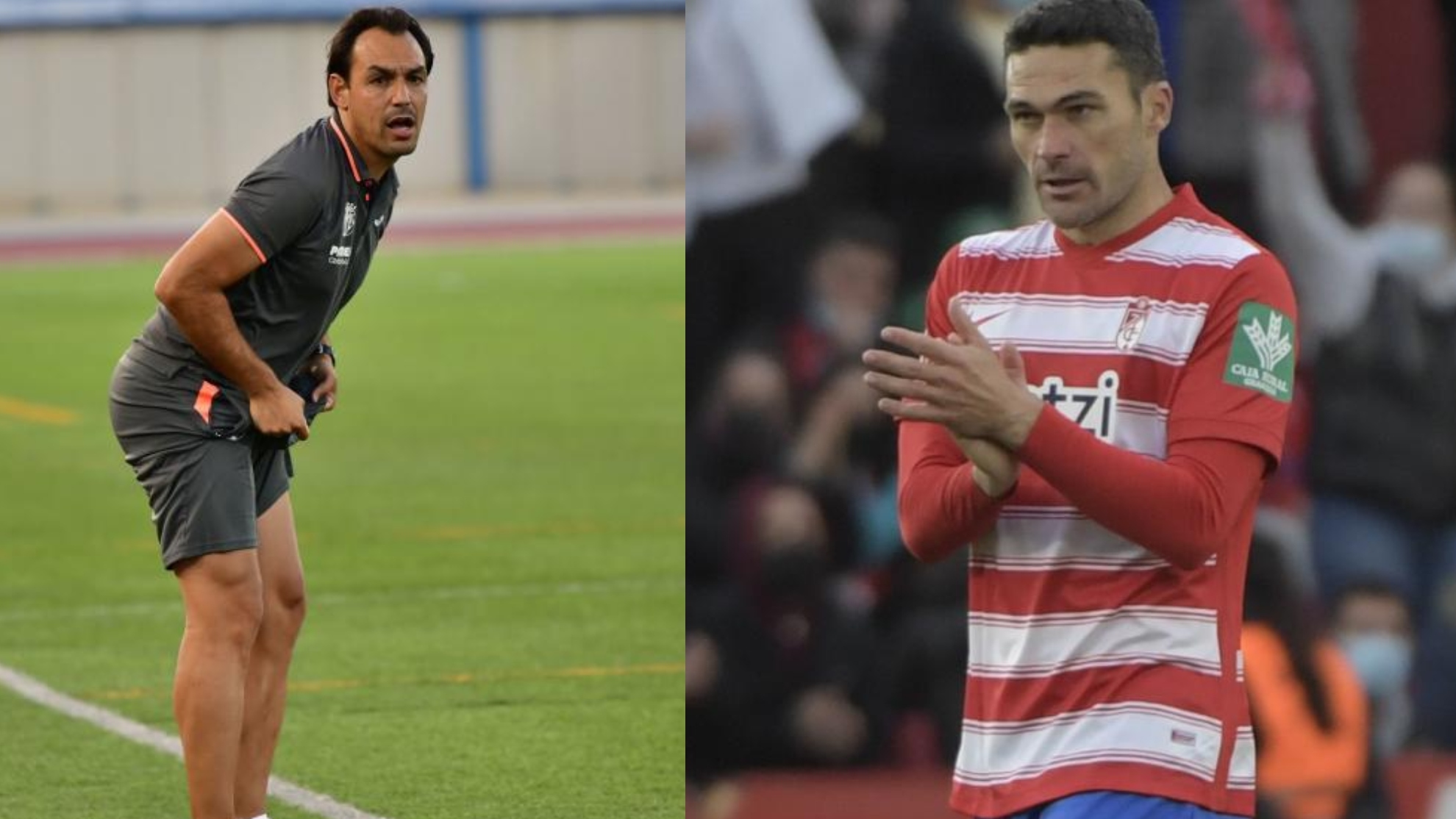 Tena y Molina, en un partido.