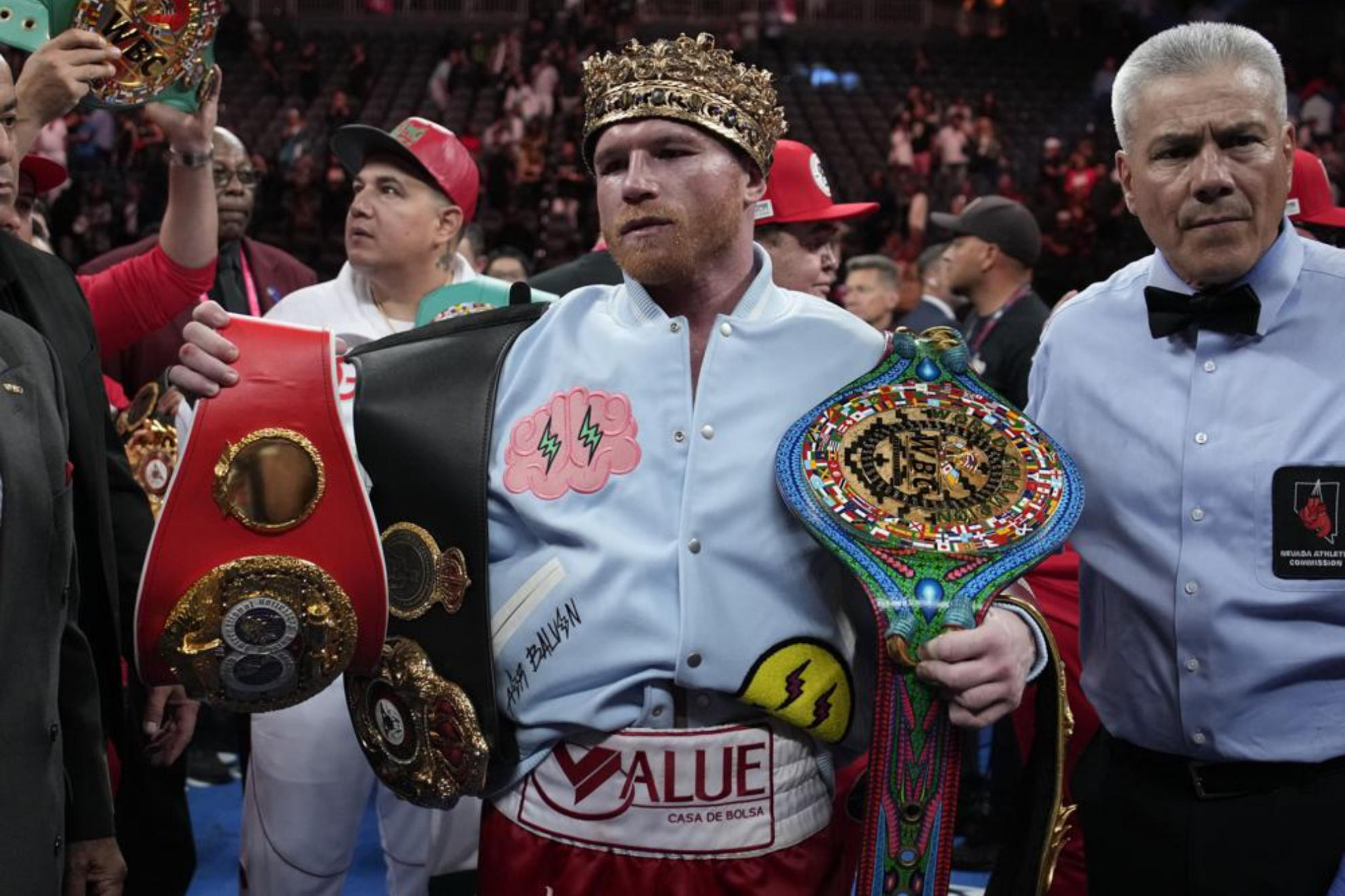 Saul Canelo Alvarez after his fight with Gennady Golovkin.