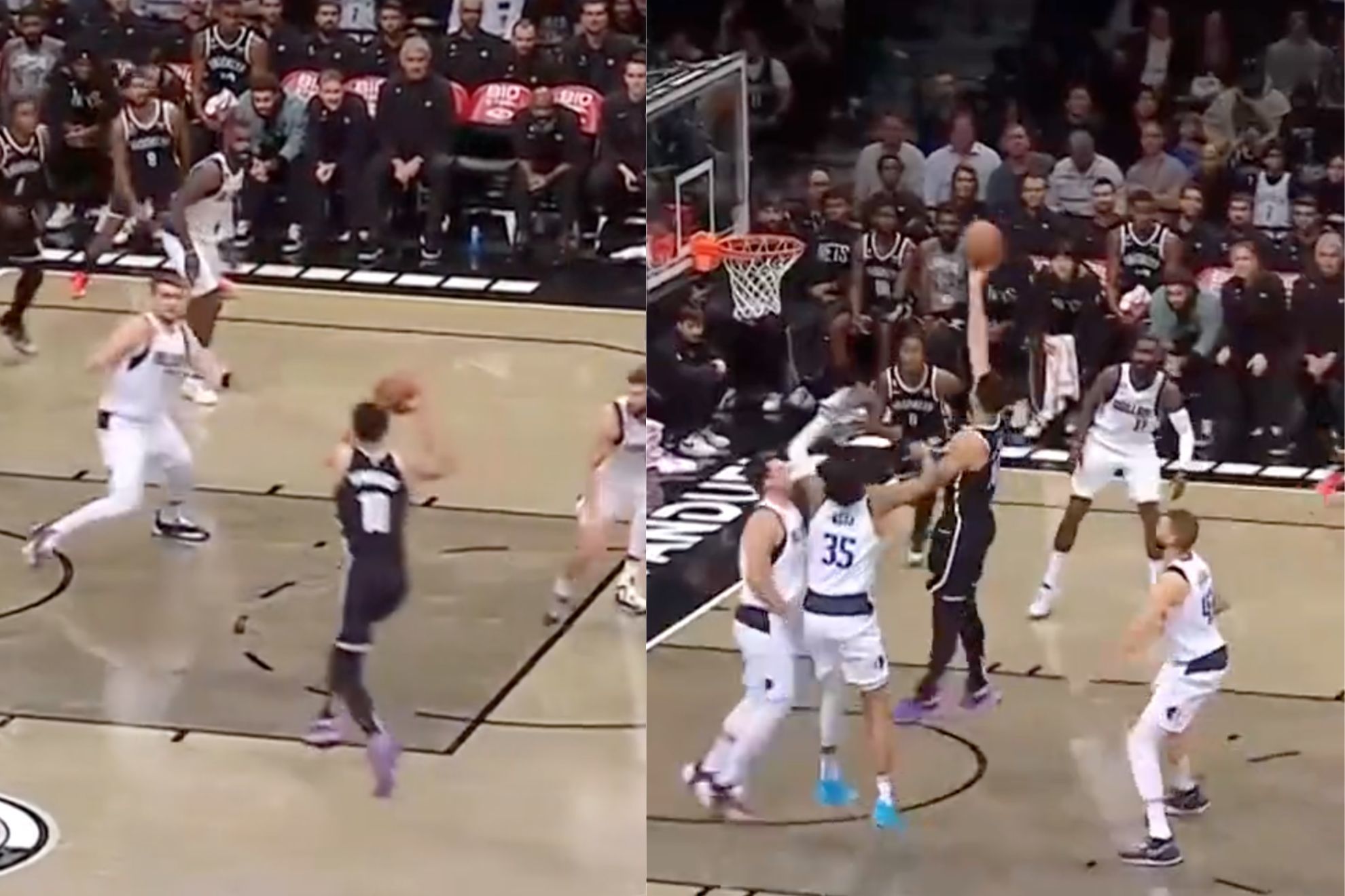 Ben Simmons went up to the hoop and air balled on a standard layup when he was barely even guarded.