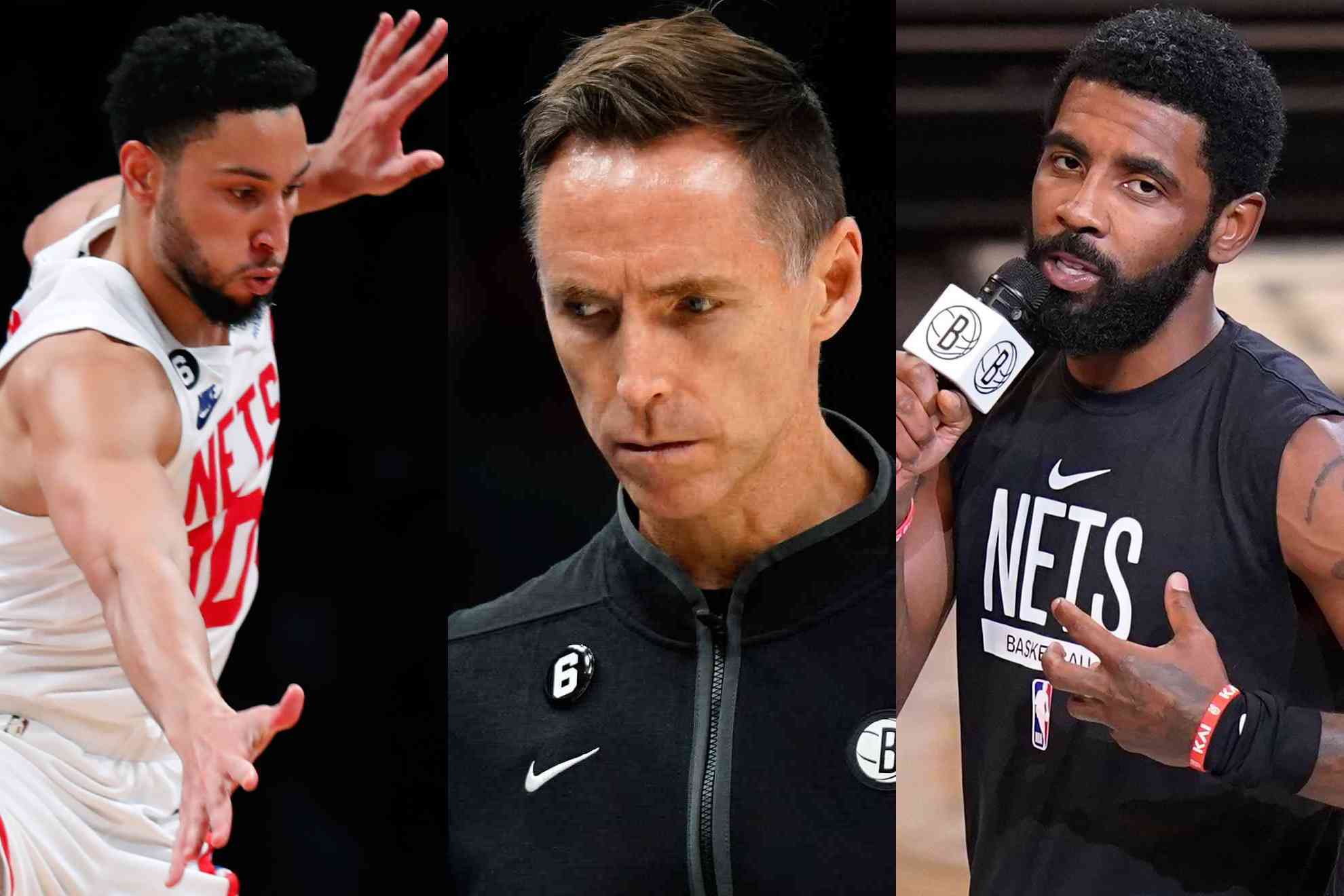 Ben Simmons, Steve Nash and Kyrie Irving.