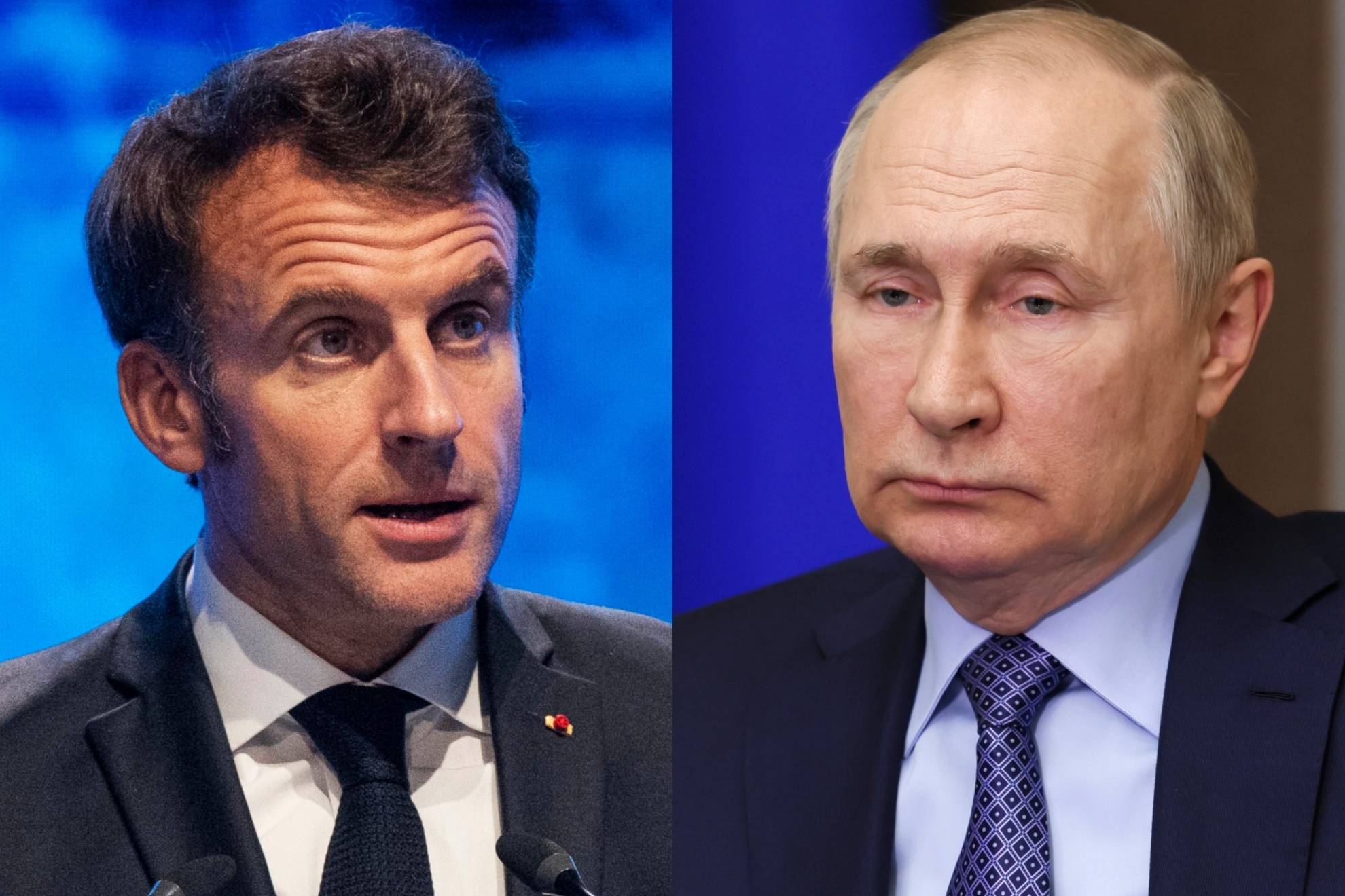 Emmanuele Macron / Vladimir Putin