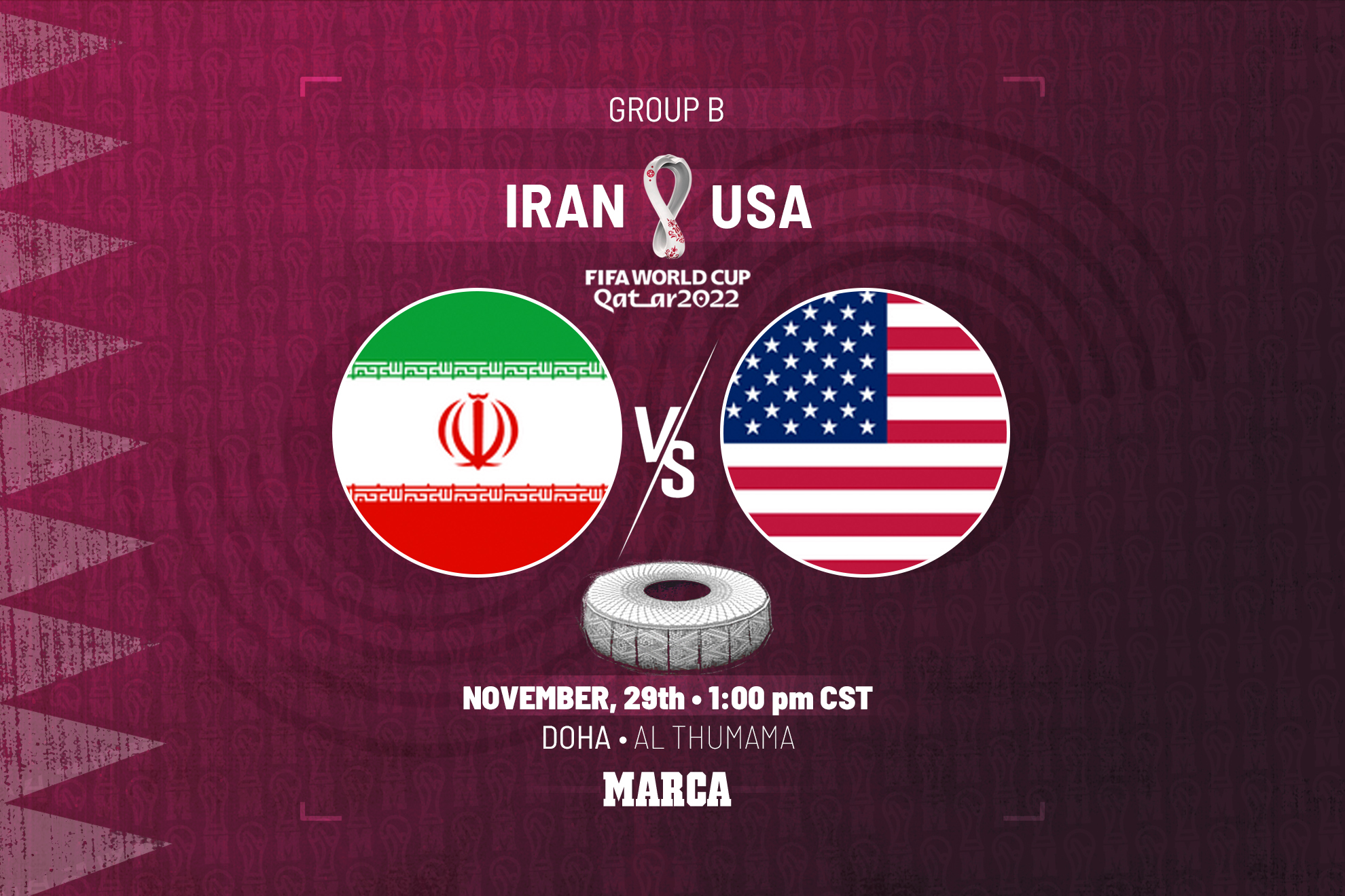 Iran - USA Game Time