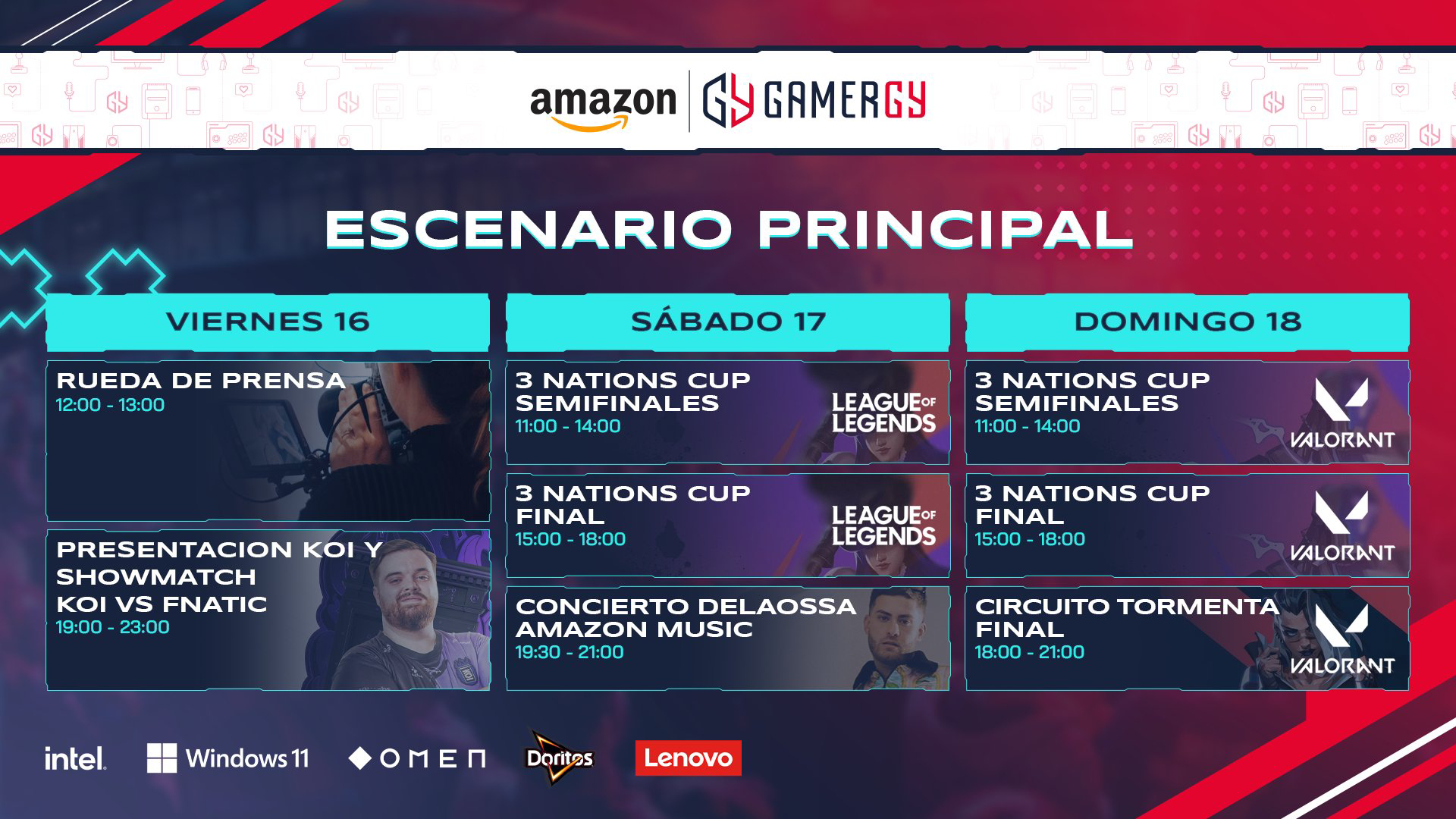 Gamergy 2022 | Eventos de los tres principales stands de Gamergy | Marca