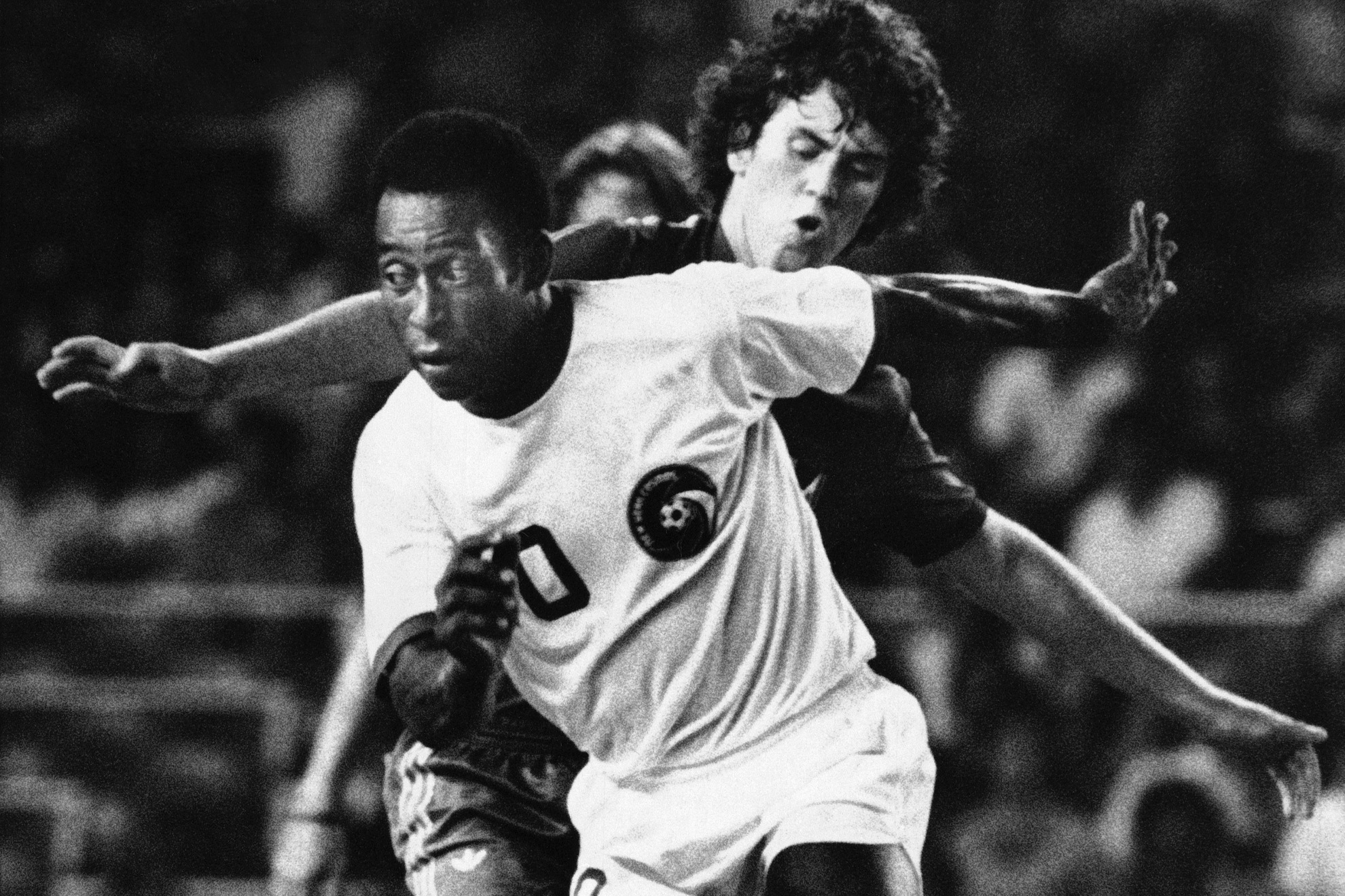 Pel� playing for the New York Cosmos