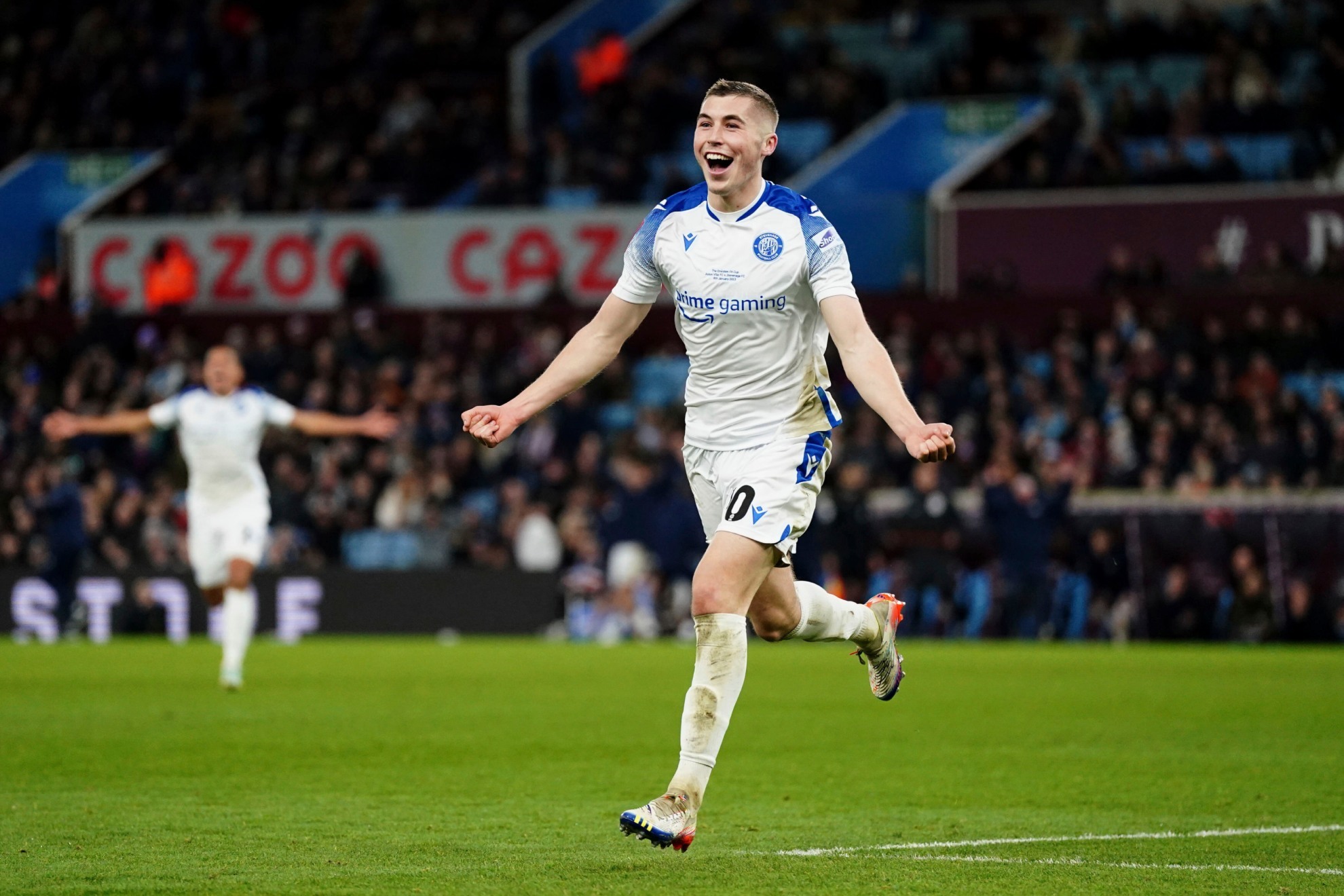 Dean Campbell celebrates