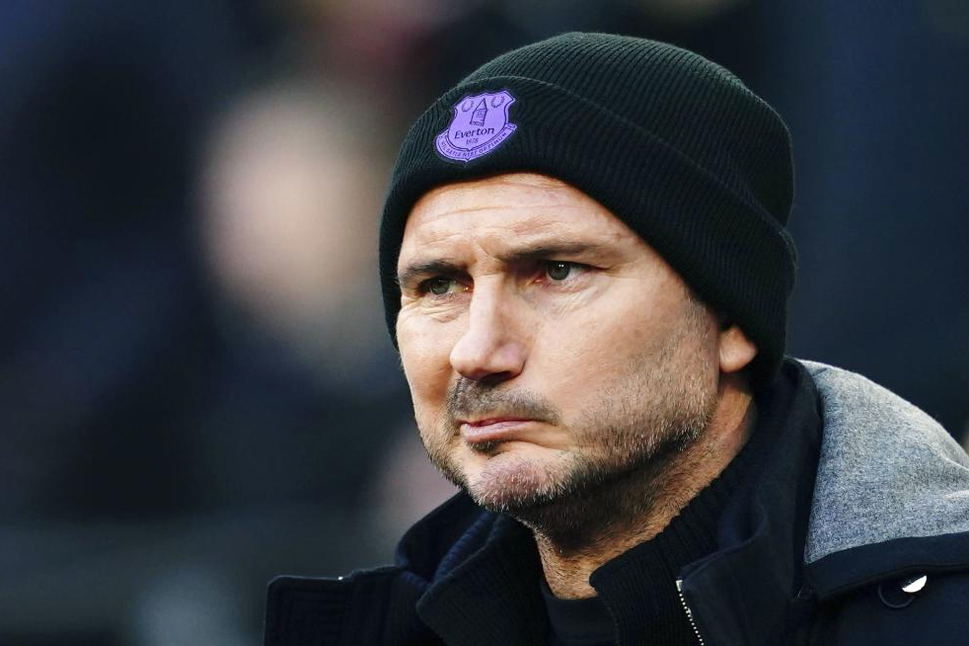 Frank Lampard during his last game with Everton.