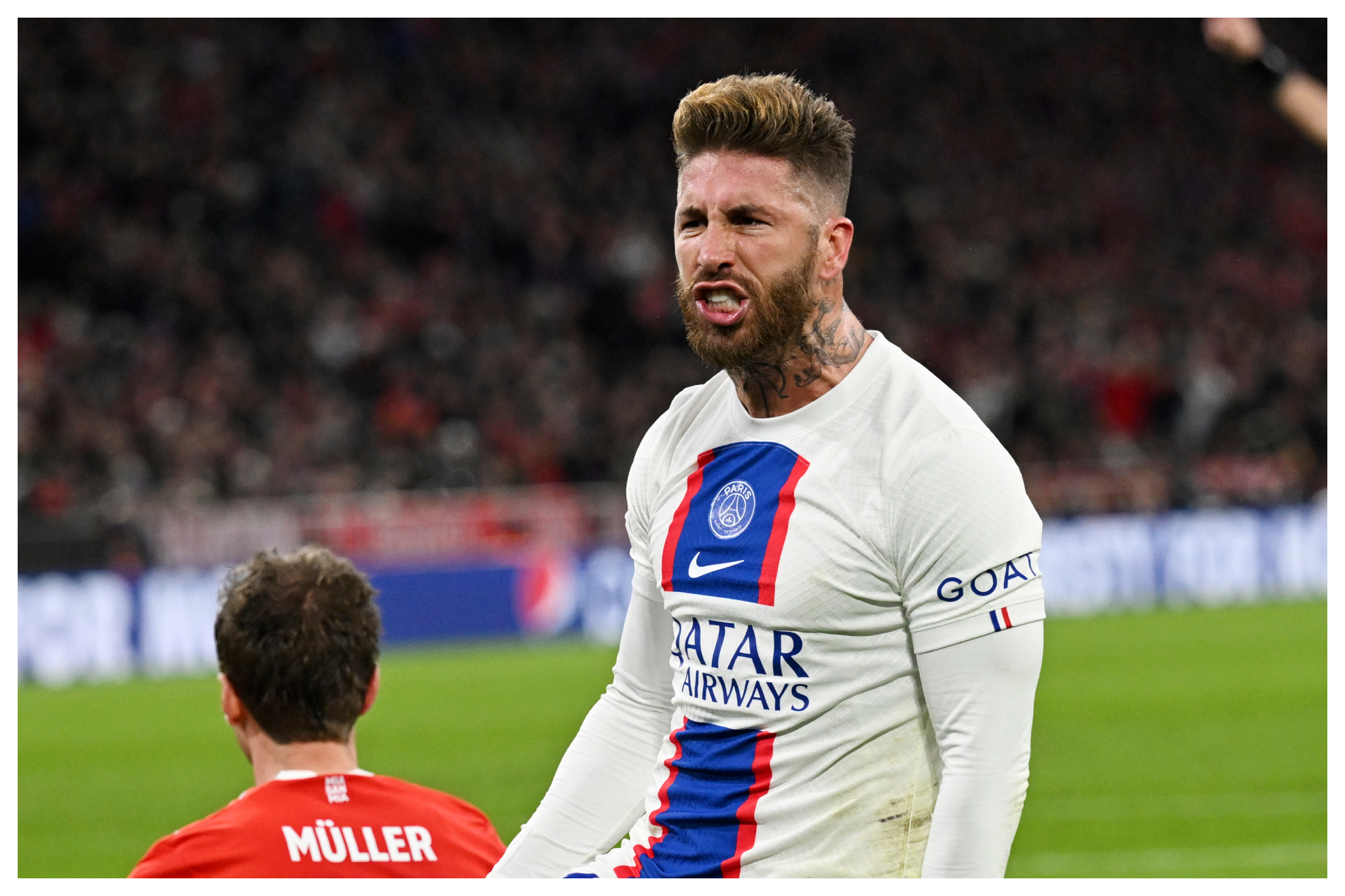 Sergio Ramos in a PSG match