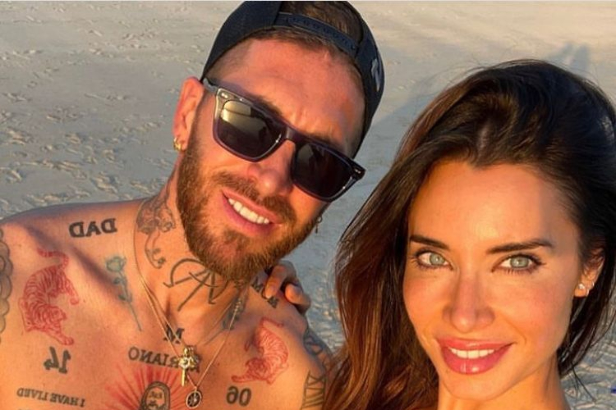 Sergio Ramos and Pilar Rubio