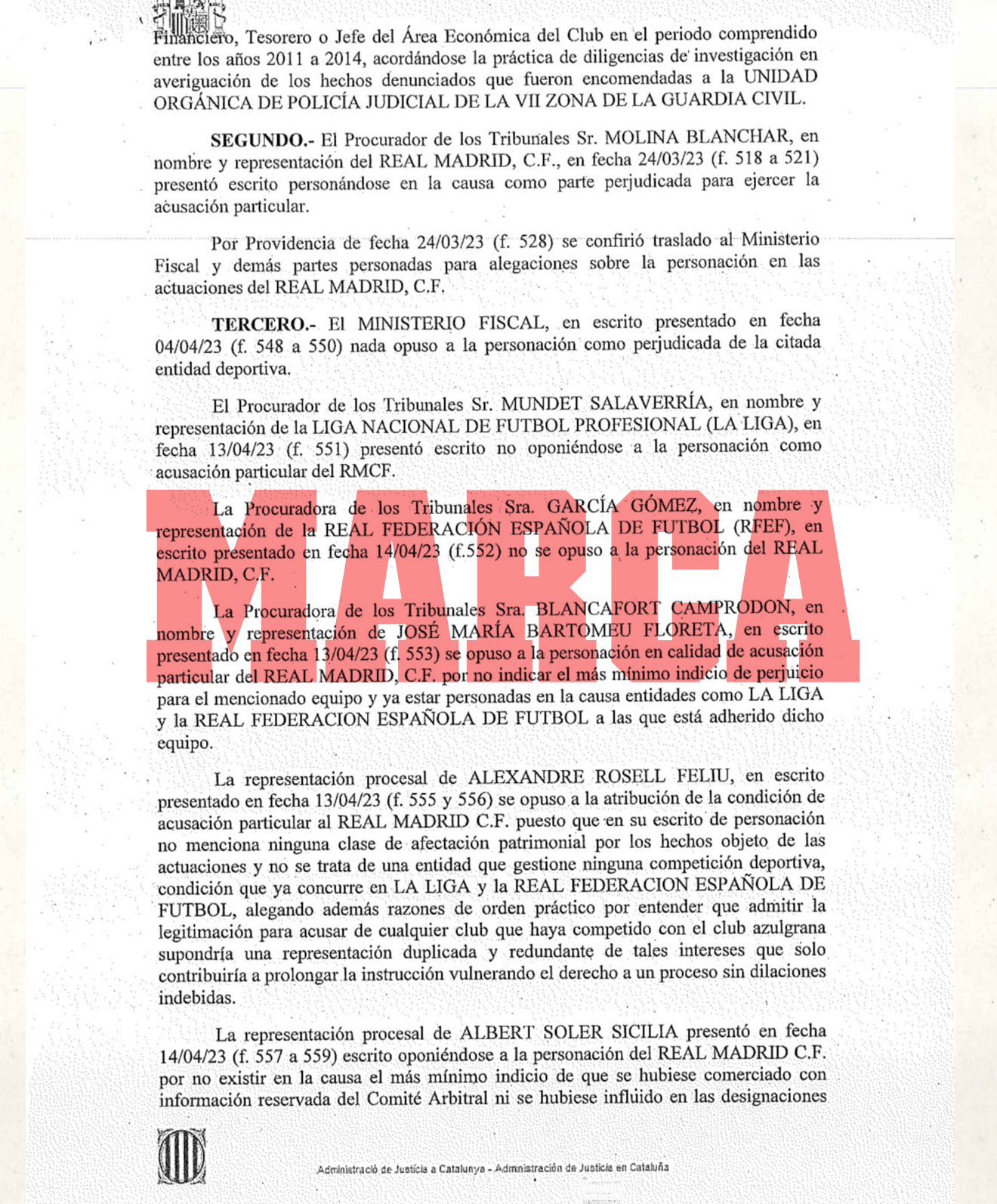 FC Barcelona: La jueza admite que el Real Madrid se persone en el 'caso ...