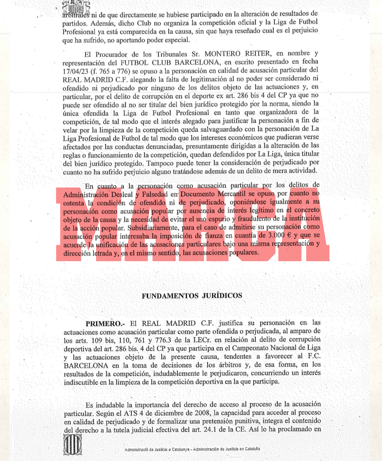 FC Barcelona: La jueza admite que el Real Madrid se persone en el 'caso ...