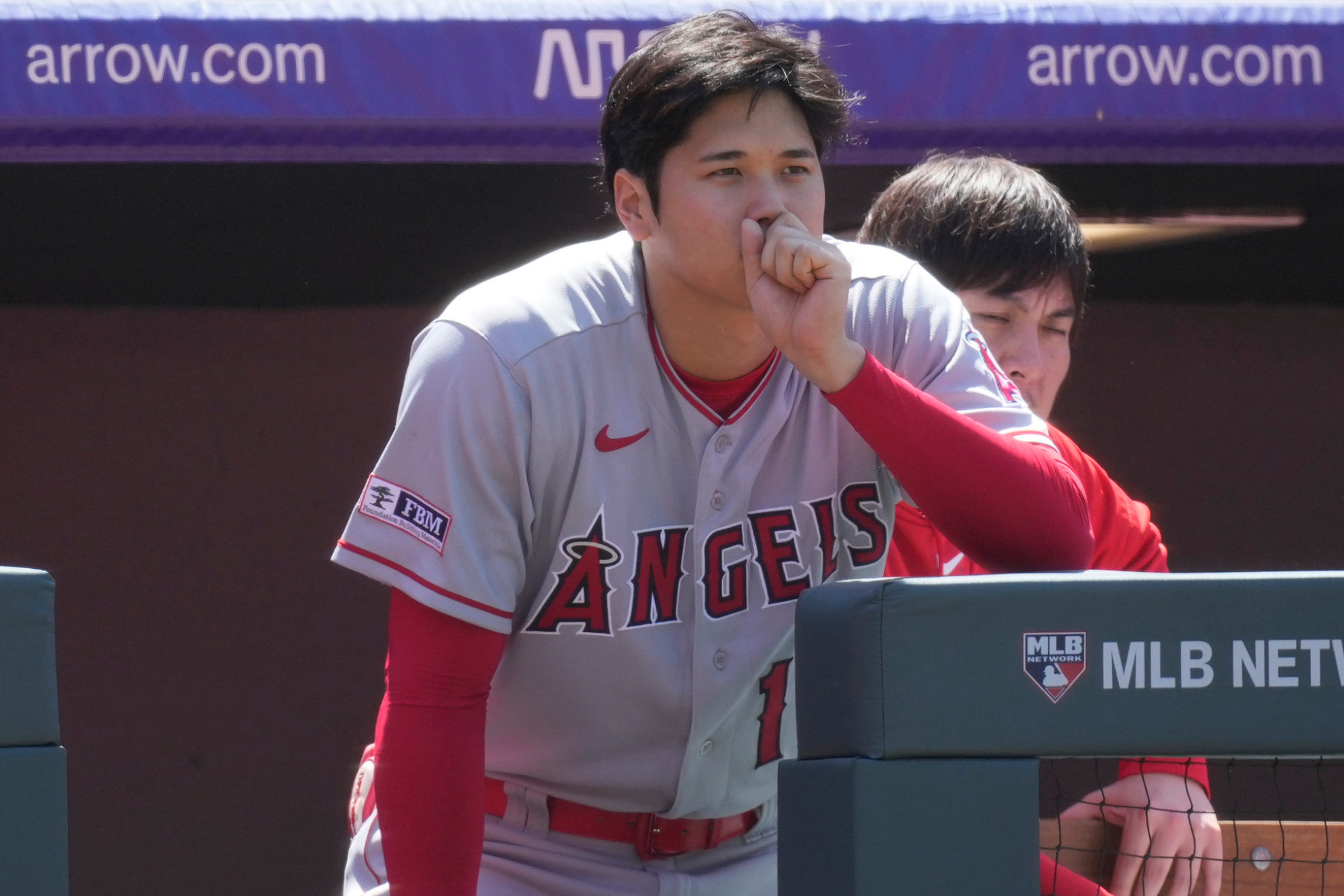 Ohtani had two multi-hit games at Coors Field, but could only look on as the Angels lost the series on Sunday.