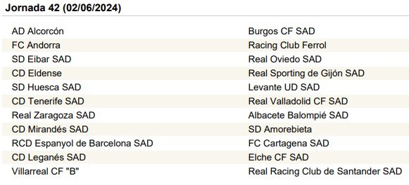 Segunda División: Calendario de Segunda División 23-24 | Fechas ...