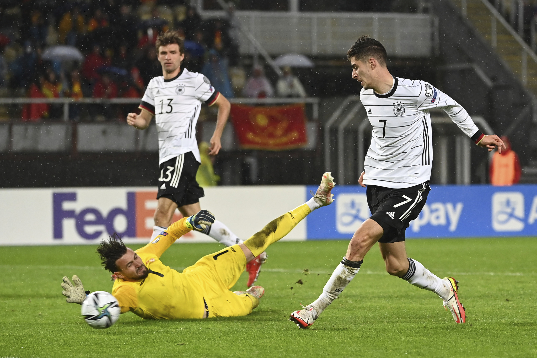 Havertz, en un partido con Alemania.