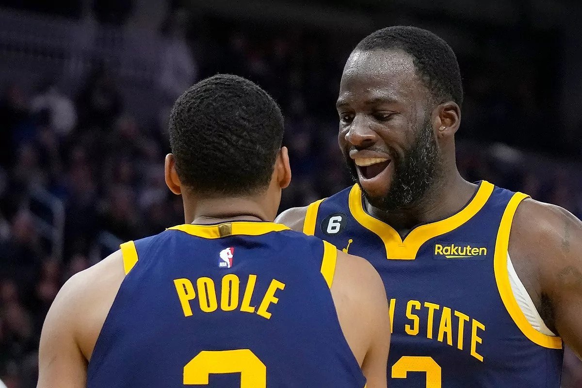 Jordan Pooles dad hits back at Draymond Green