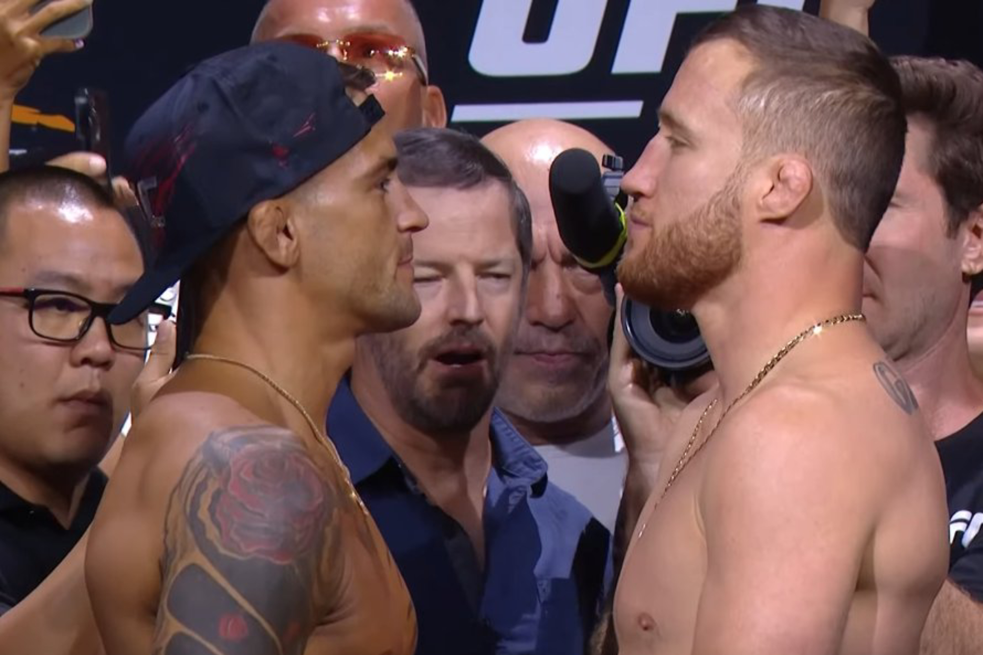 Justin Gaethje and Dustin Poirier