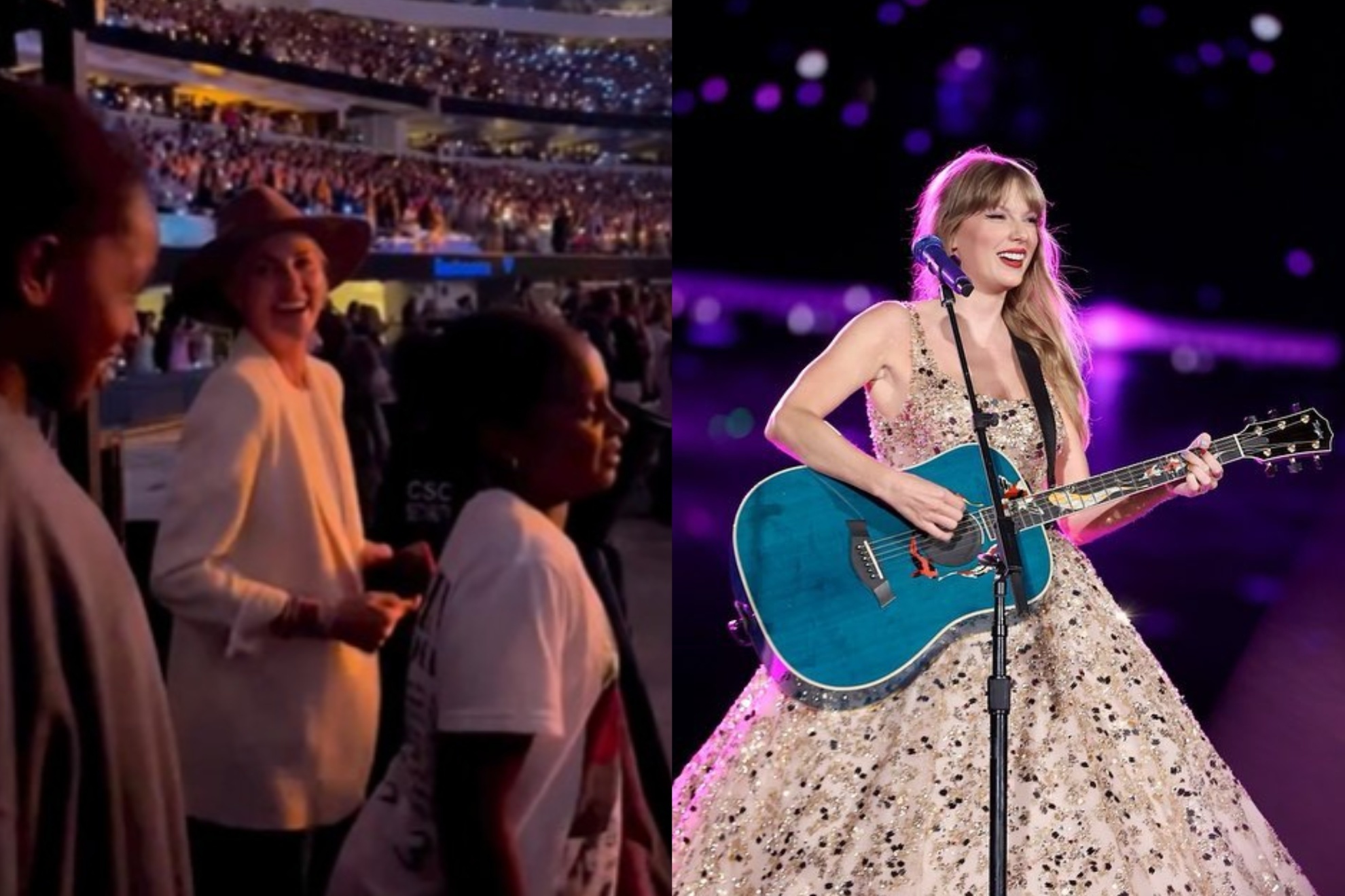 Charlize Theron celebrated her 48th birthday at Taylor Swifts Eras Tour