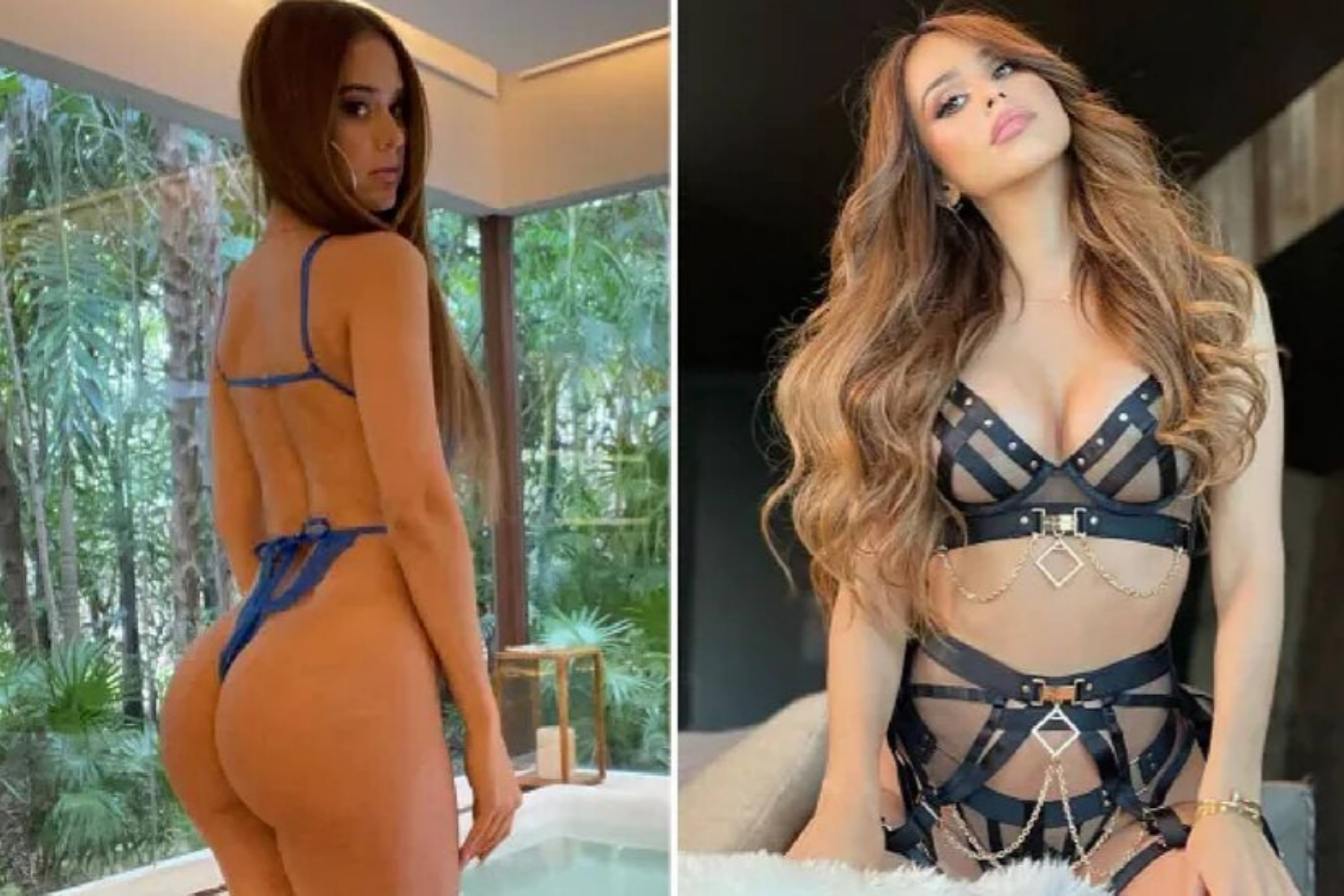 yanet garcia sexy lingerie Mexico's sexiest fan Yanet Garcia flashes bum and shows off incredible  figure in sexy black and red fishnet lingerie main image 0