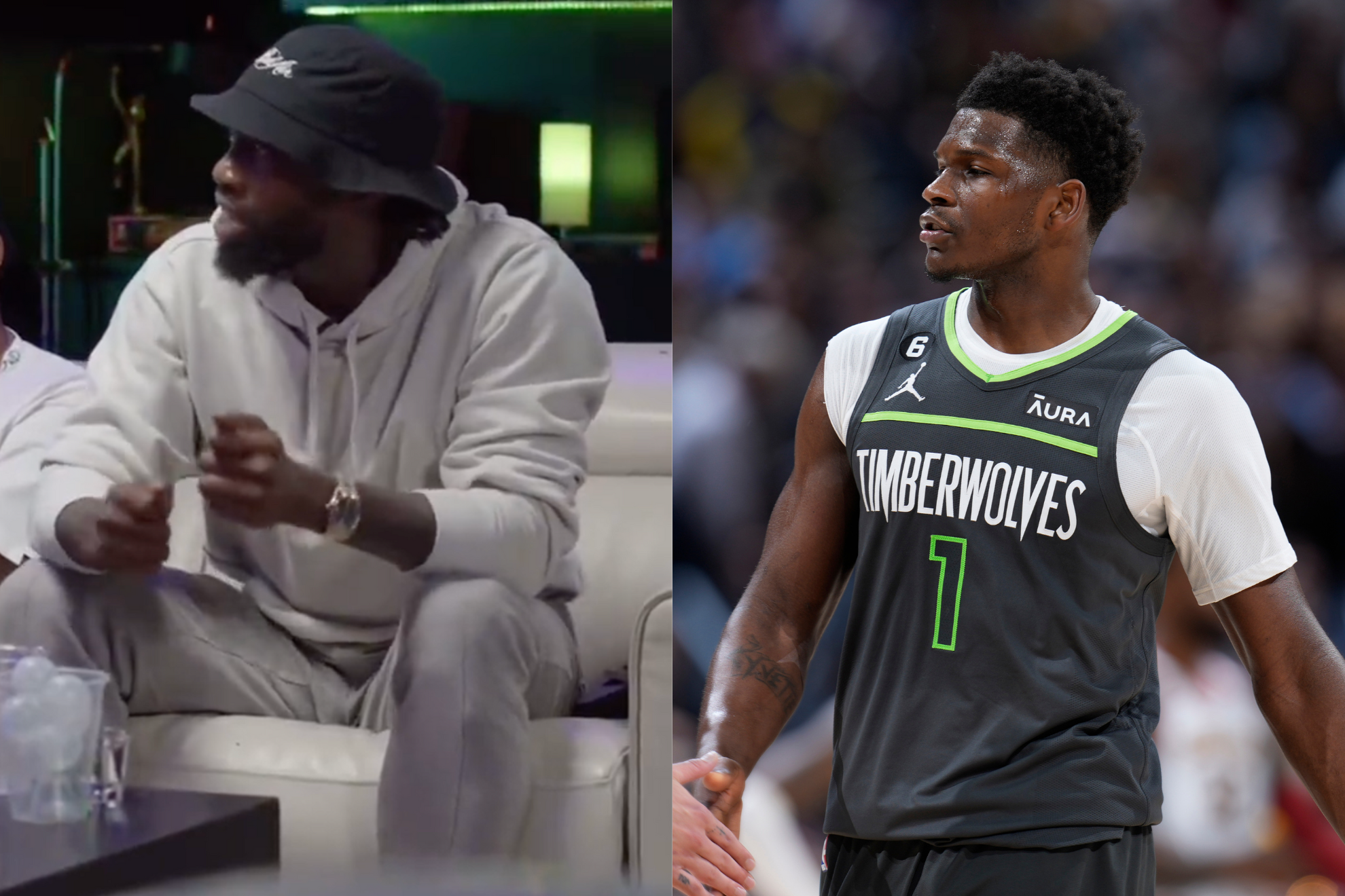 Anthony Edwards and Patrick Beverley played together a couple of years ago.