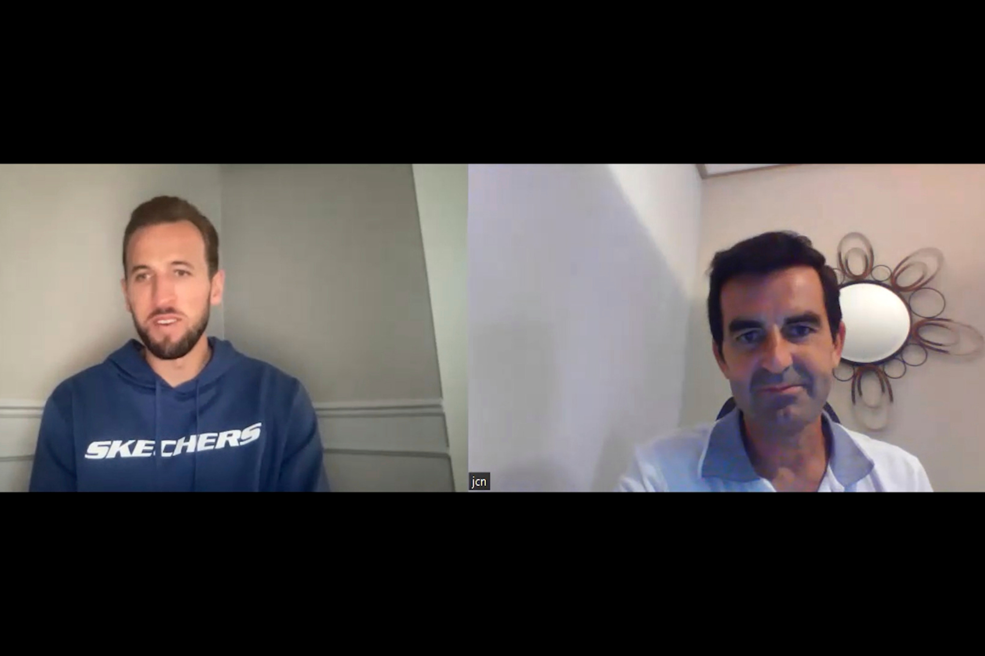 Kane, en un momento de la entrevista.