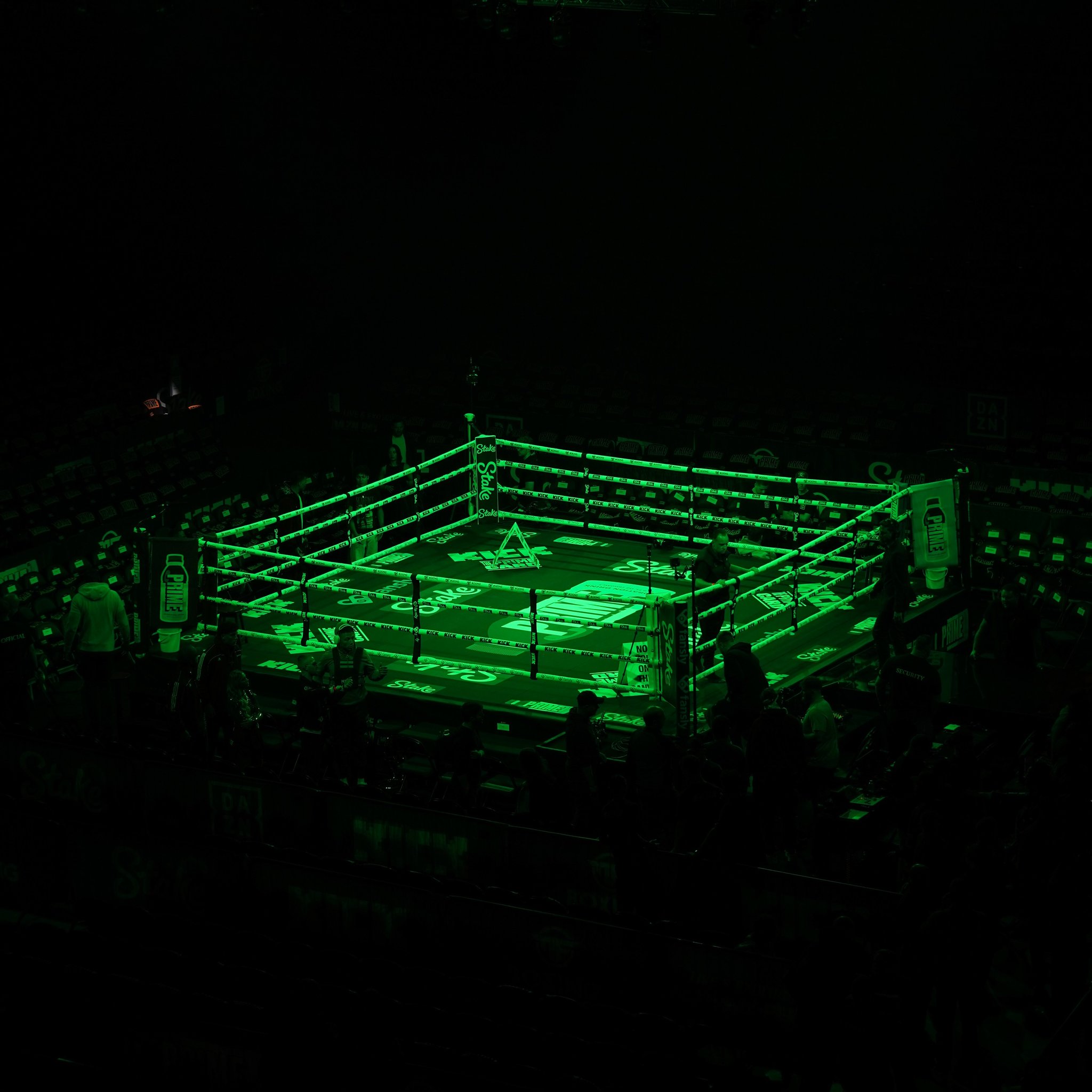 The AO Arena gets ready for the PRIME Card.