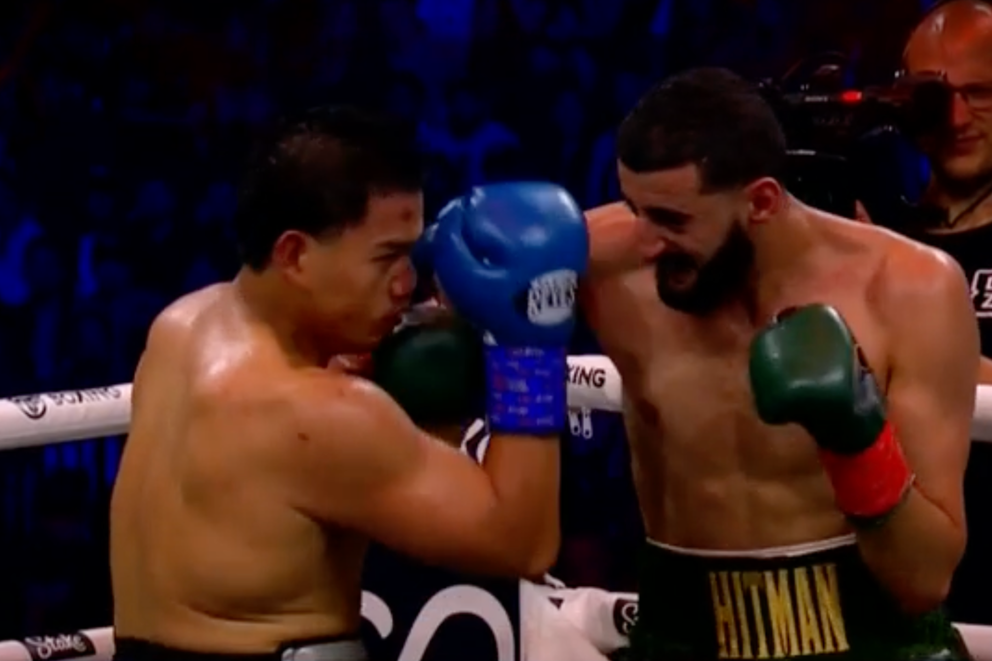 Slim Albaher scores the TKO win over Salt Papi.