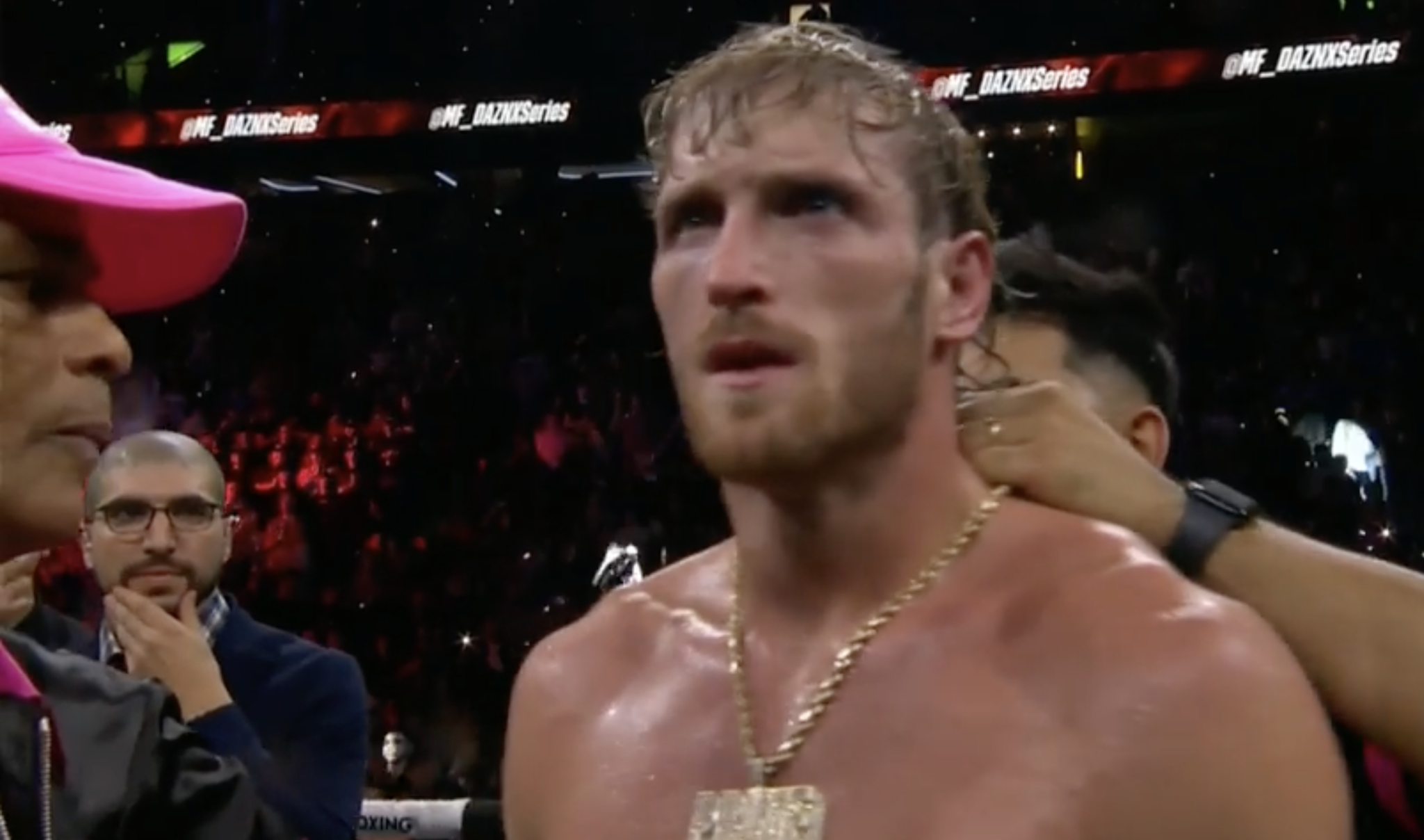 Logan Paul is named the winner by DQ, but he would have won anyway.