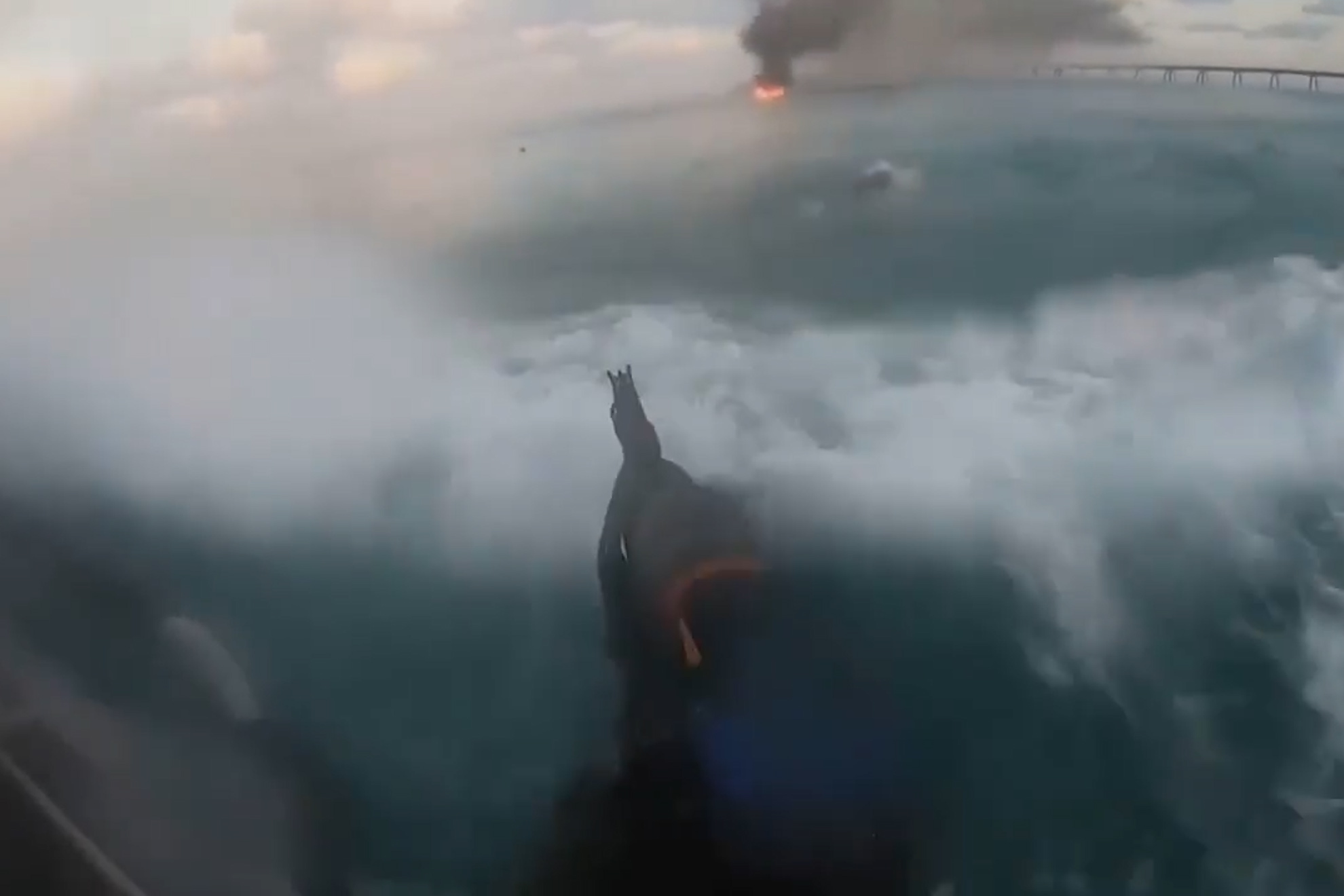 Israeli maritime forces strafe Hamas ship