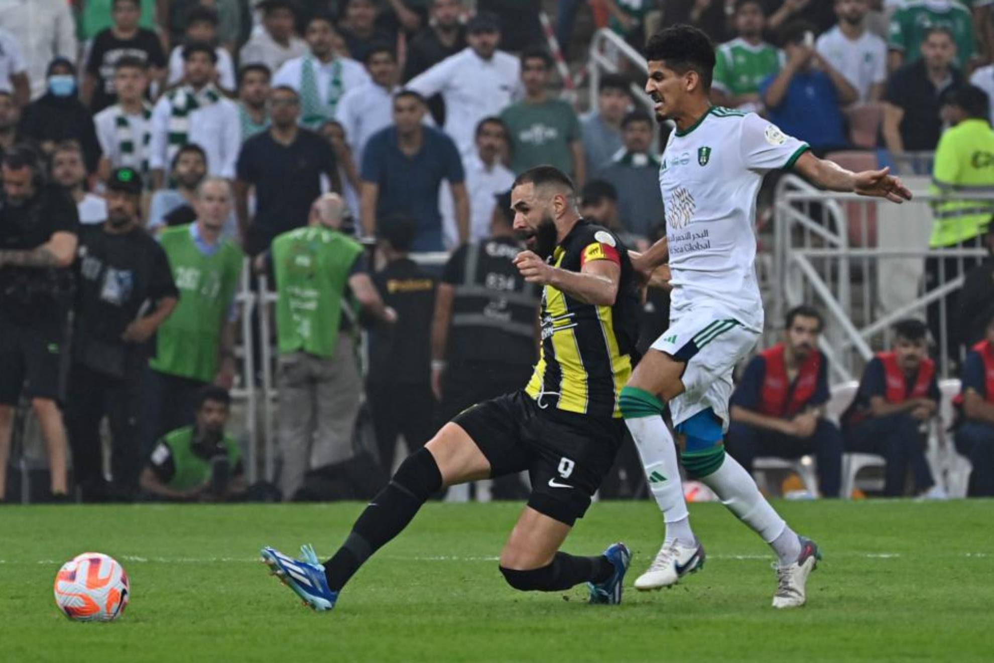 Karim Benzema playing for Al-Ittihad