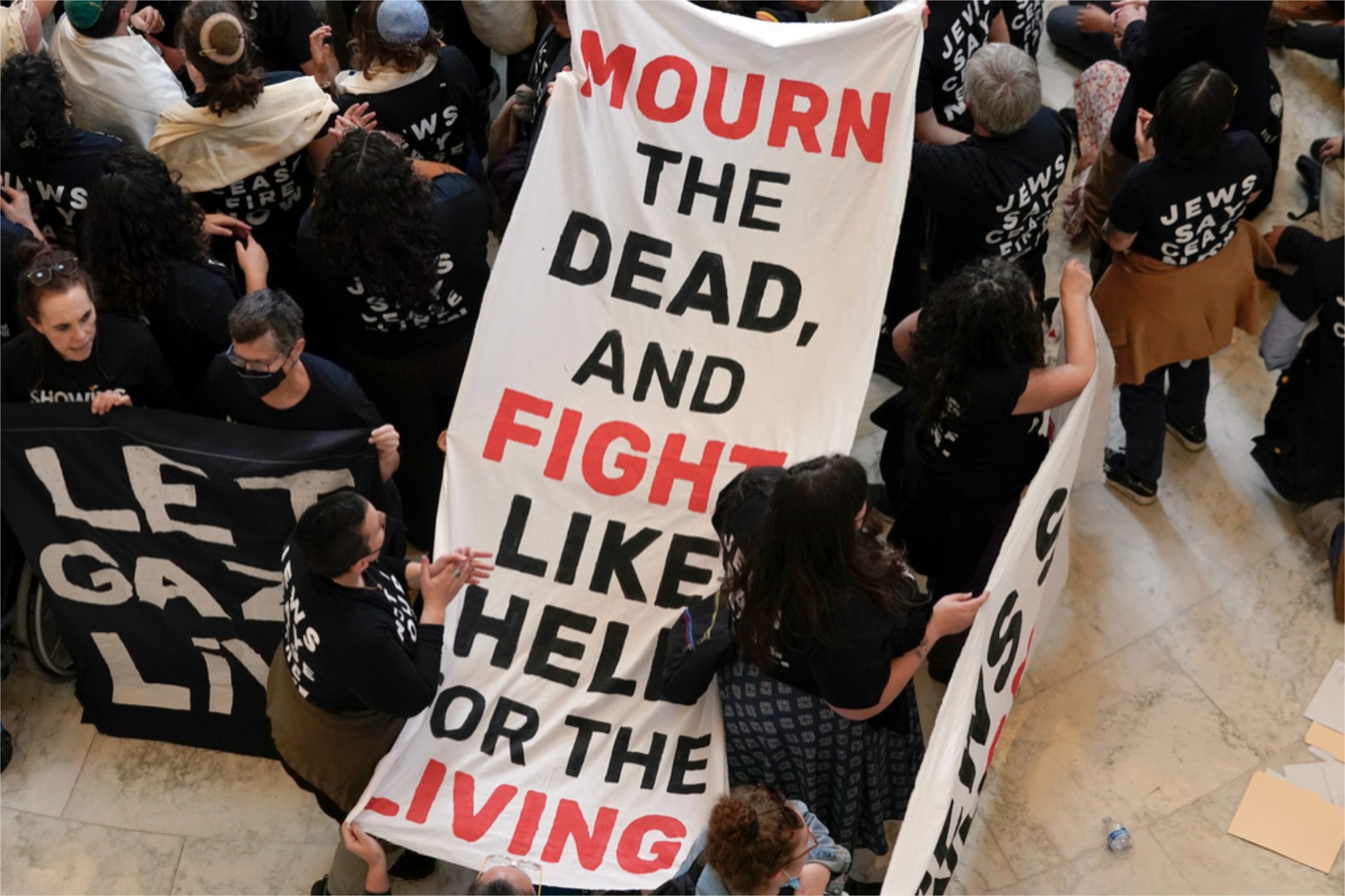 A pro-Palestine demonstration happened in the US Capitol Complex on Wednesday