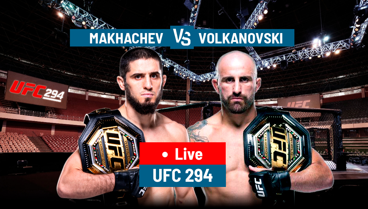 Volkanovski vs. Makhachev in UFC 294 LIVE