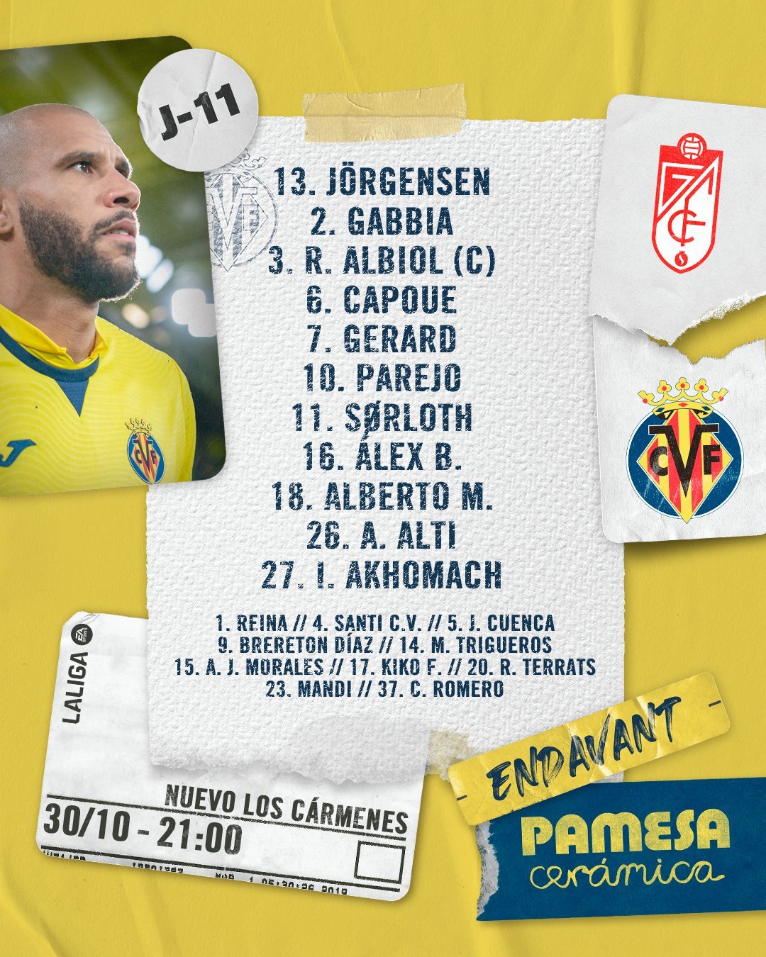 Granada - Villarreal en directo | LaLiga EA Sports hoy en vivo