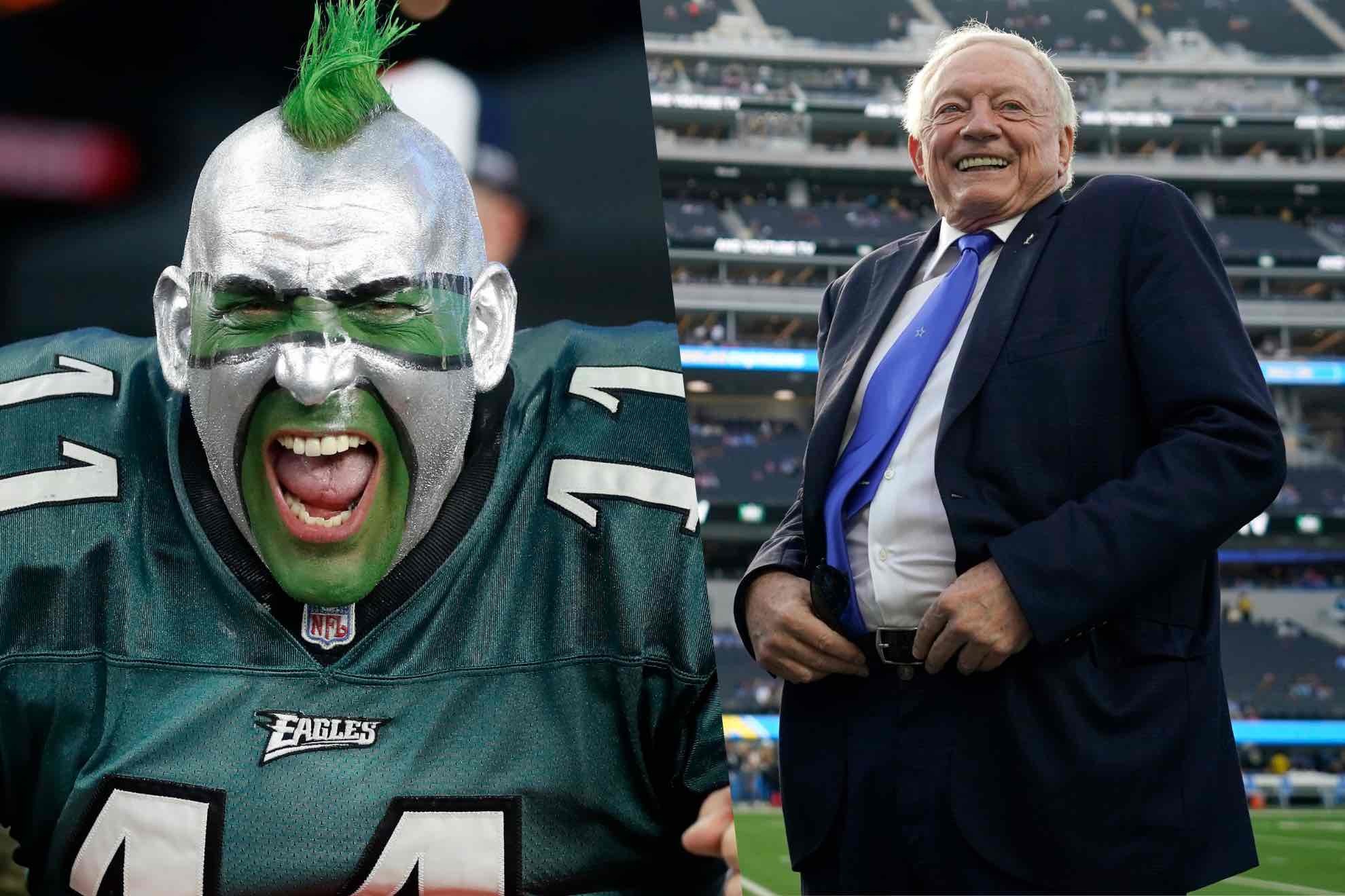 Jerry Jones got booed aggressively in Philadelphia, but this was his brave reaction to the Eagles fans