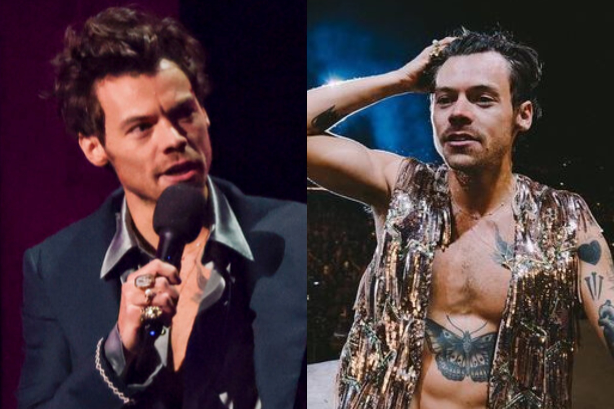 Harry Styles showed off his new look at U2 concert in Las Vegas