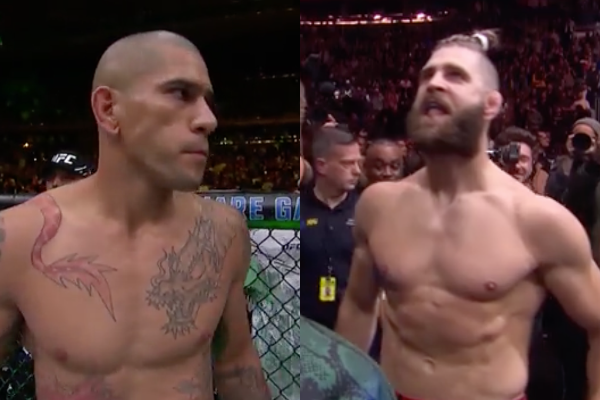 Pereira and Prochazka are in the octagon.