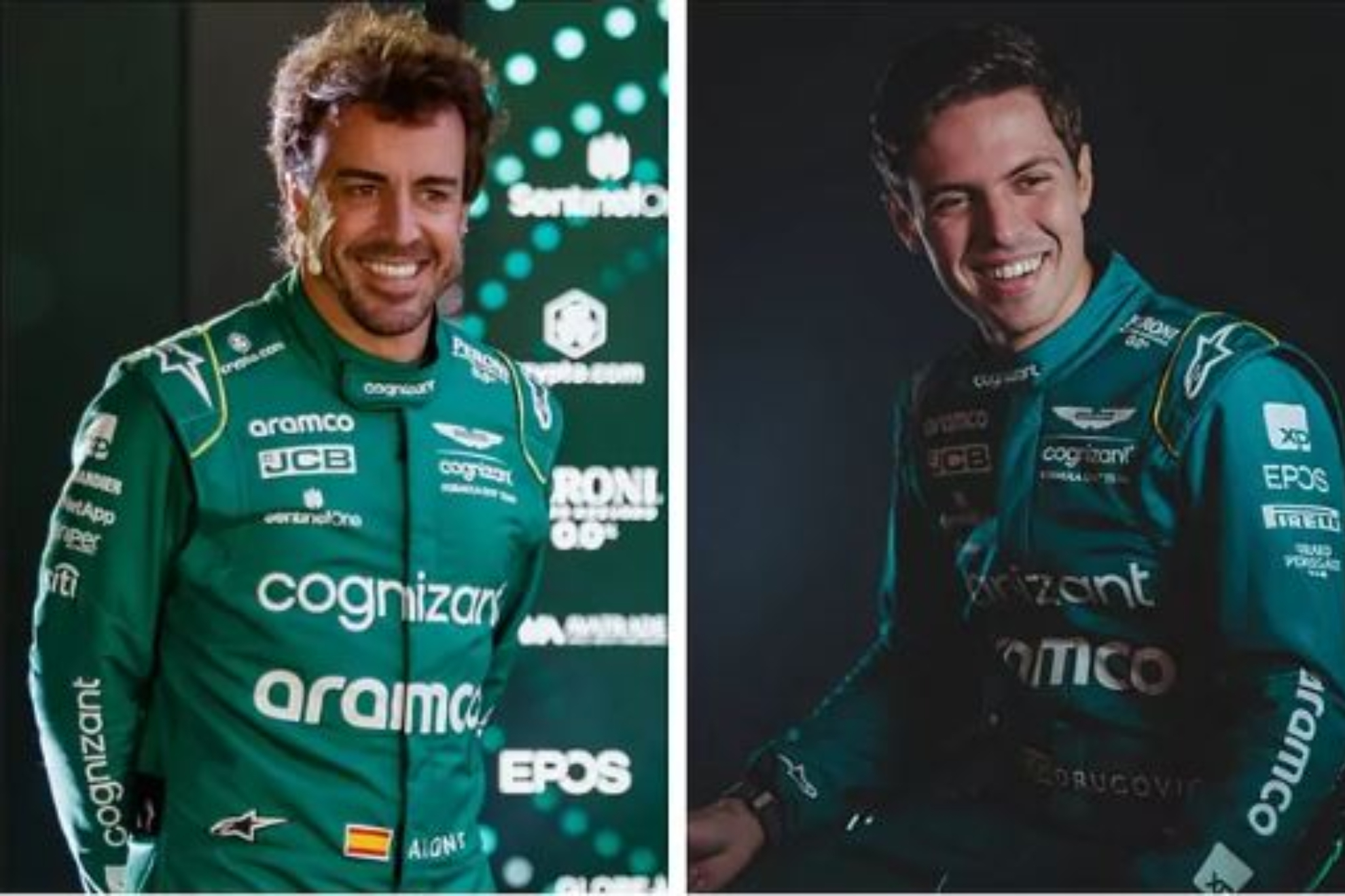 Fernando Alonso and Felipe Drugovich