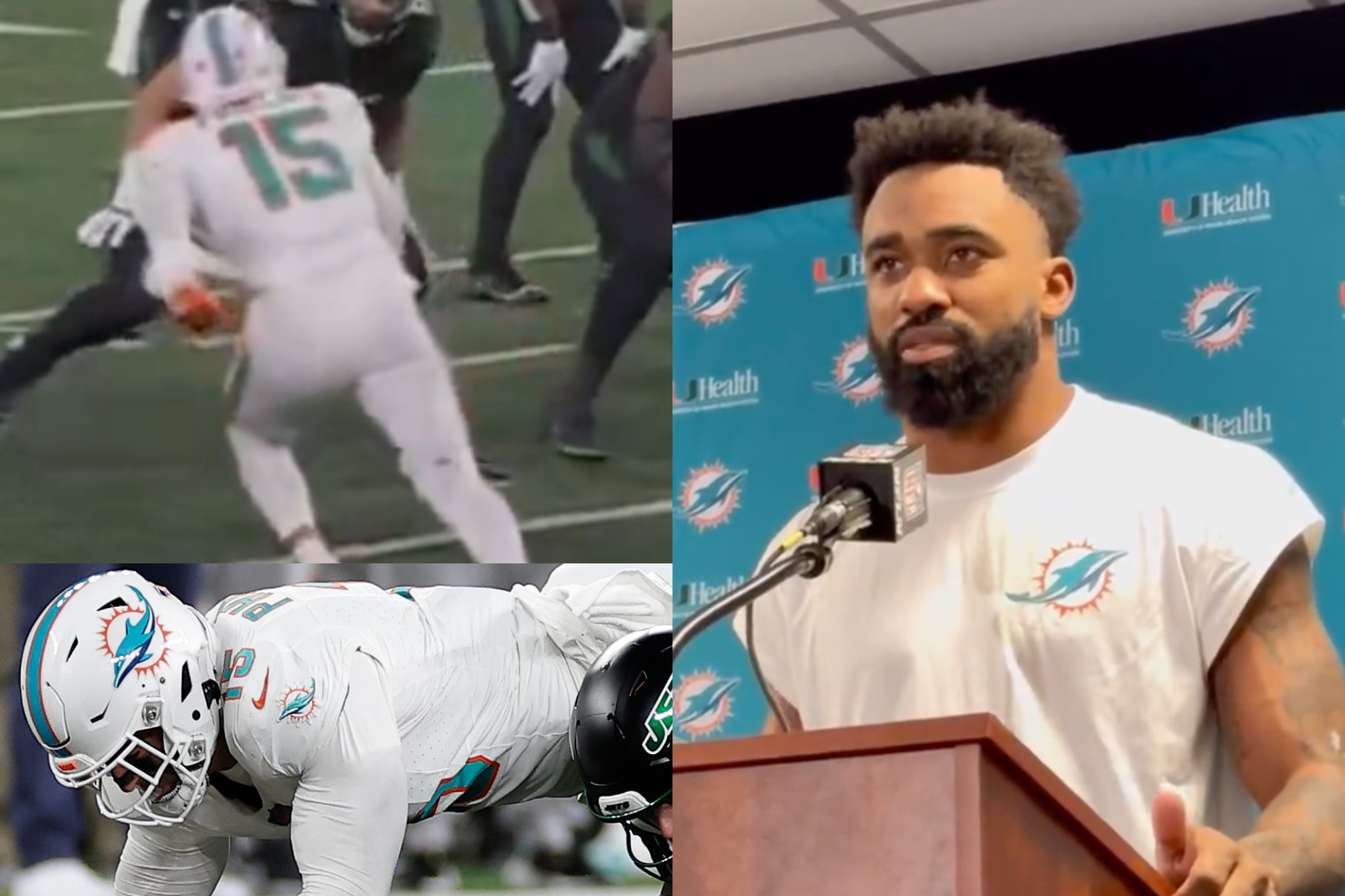 Raheem Mostert believes Jaelan Phillips injury could have been avoided.