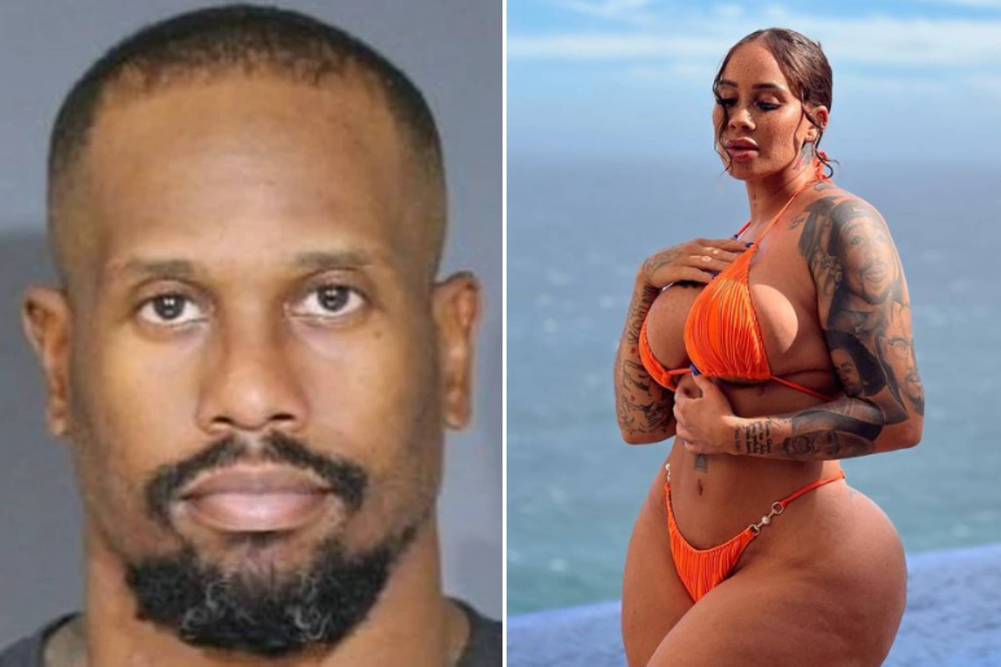 Von Miller and his pregnant girlfriend.