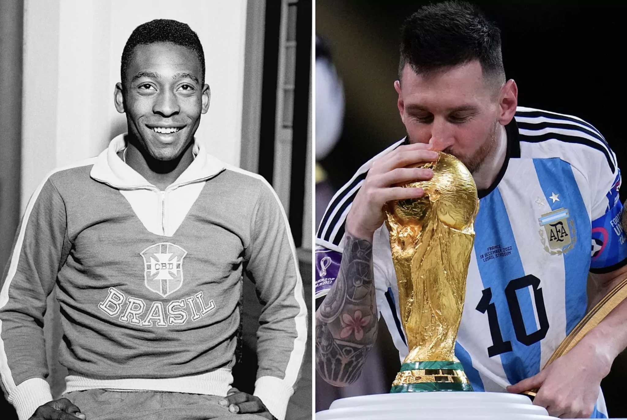 Pele and Messi