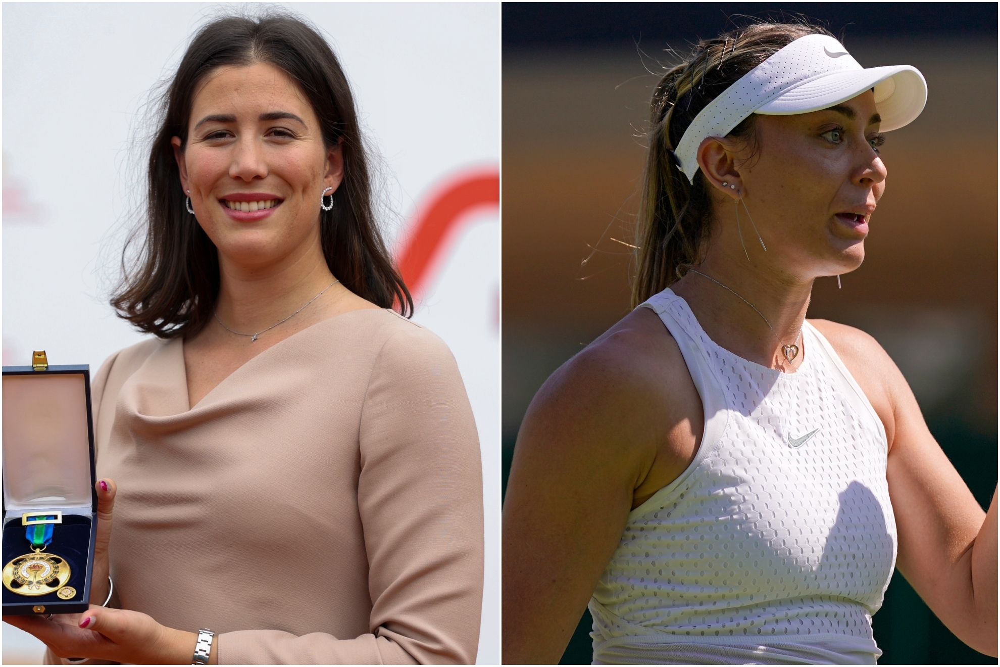 Garbi�e Muguruza recoge un premio y Paula Badosa disputa un partido