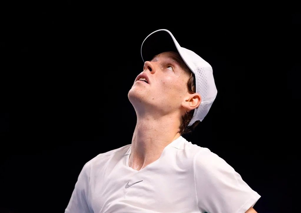 Jannik Sinner disputa un partido durante el Masters 1000 de Par�s