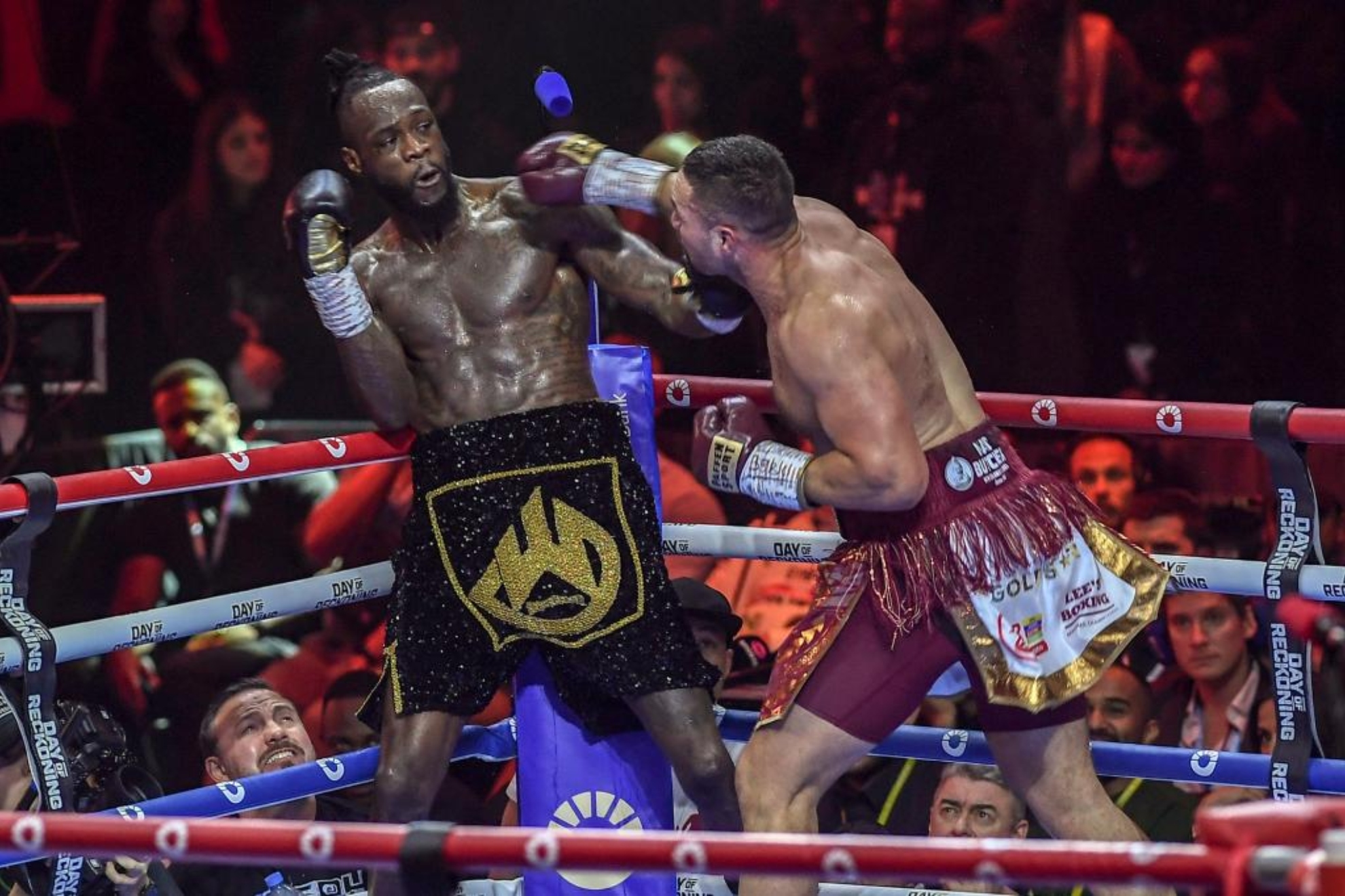Wilder in his match against Parker