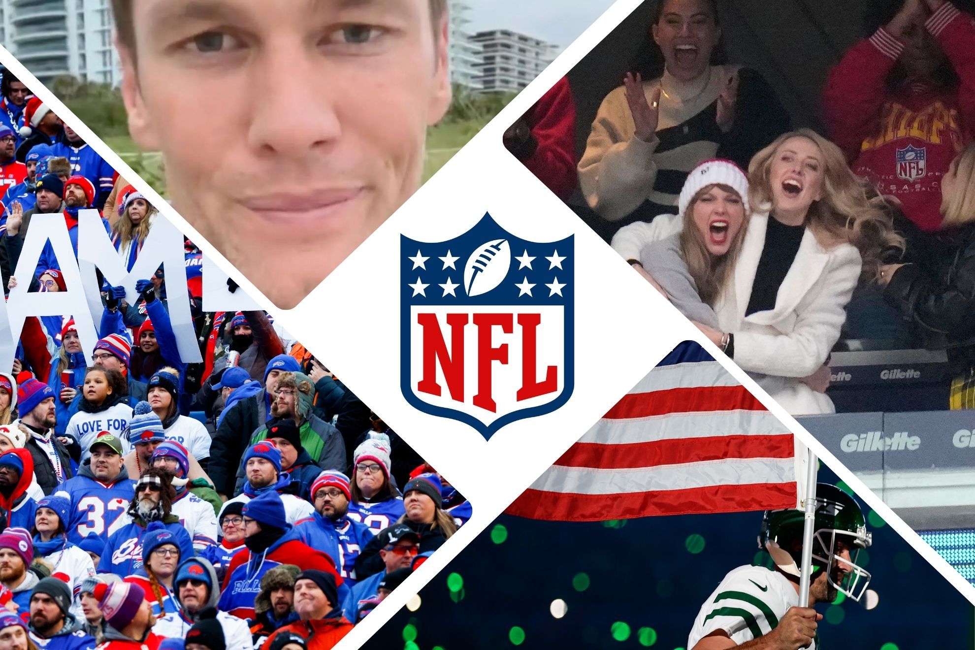 Tom Brady, Taylor Swift, Aaron Rodgers and Damar Hamlin made up some of the NFLs biggest storylines of 2023.