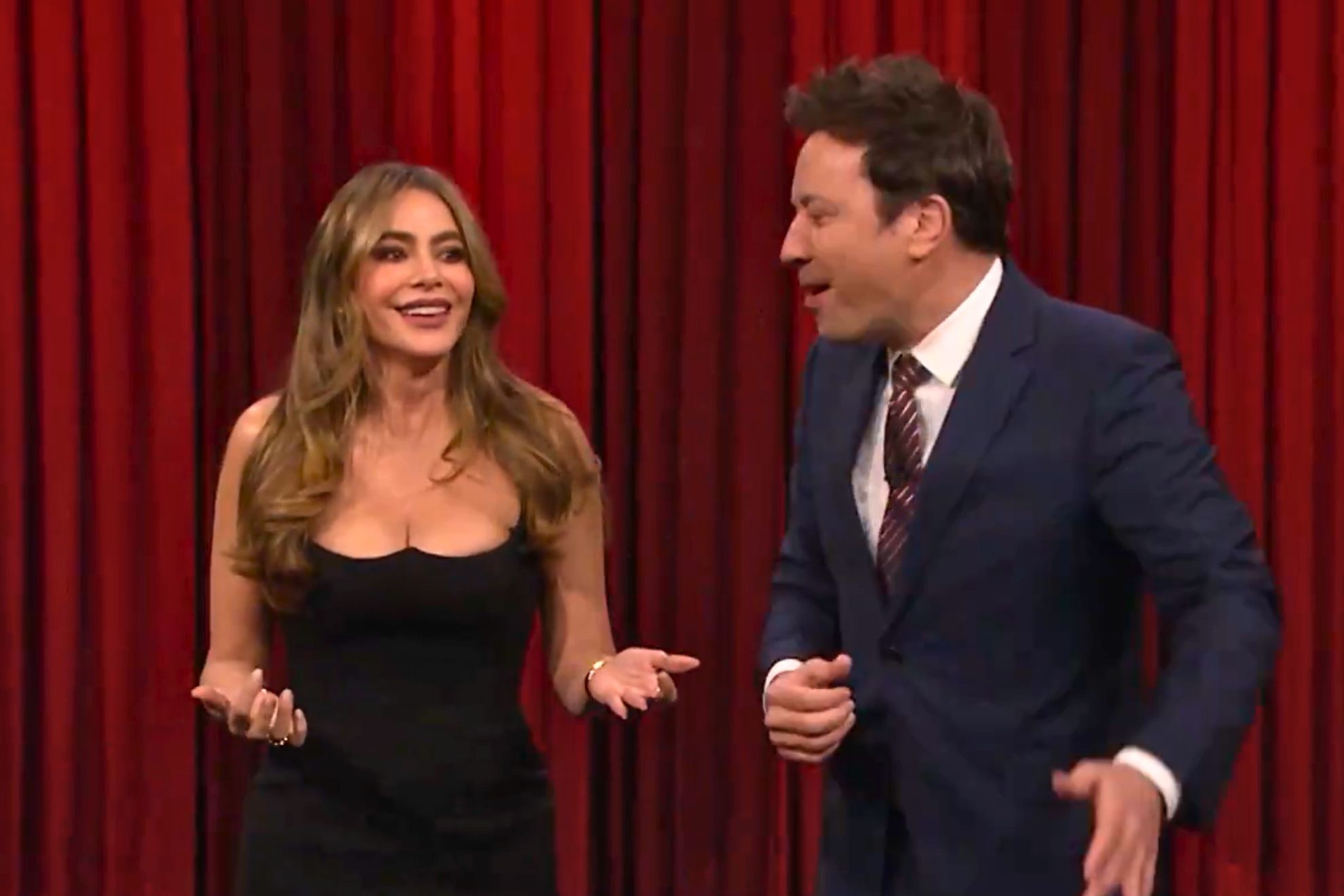 Sofia Vergara had both Jimmy Fallon and the Tonight Show audience in tears with a drug-related joke.