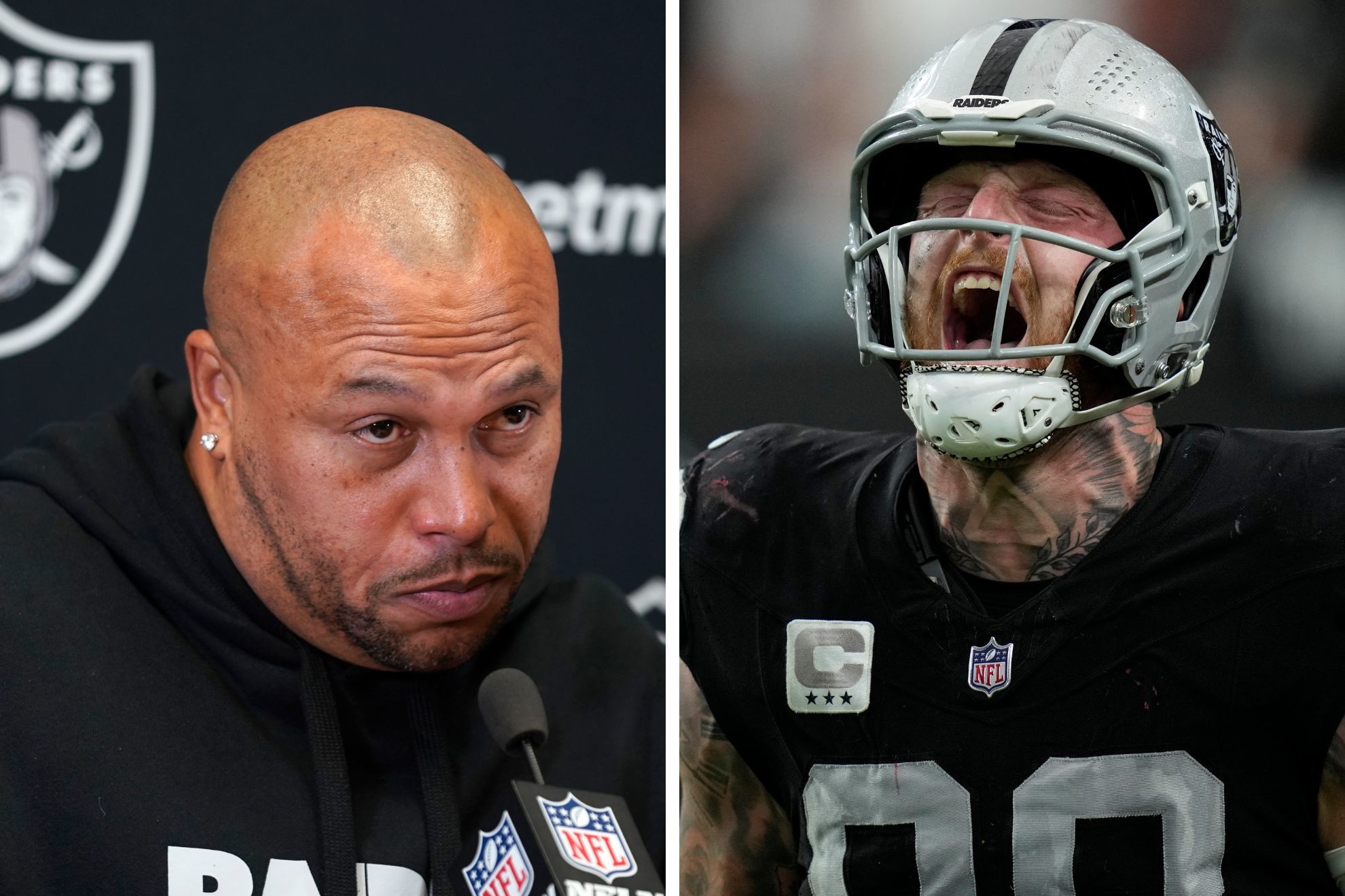 Maxx Crosby celebrates Raiders keeping Antonio Pierce as head coach