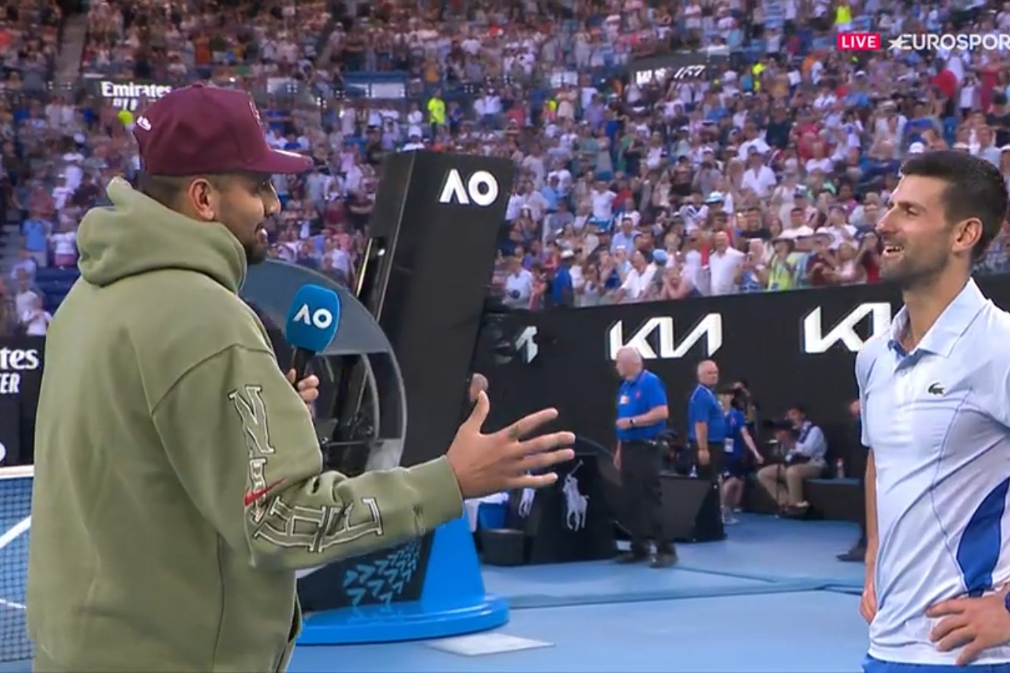 Kyrgios and Djokovic