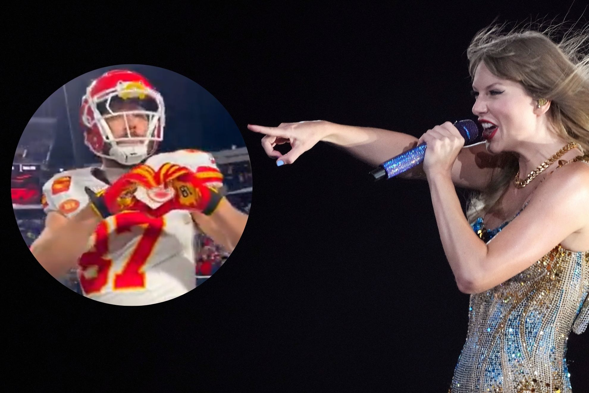 Taylor Swift reacted to an IG post shared by the New Heights podcast account.