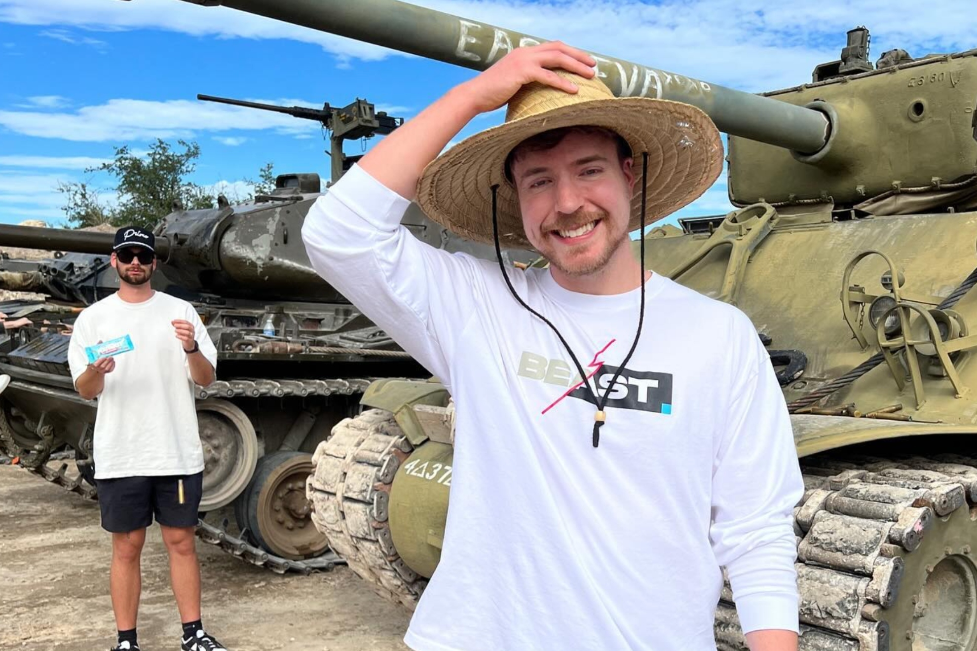 Mr. Beast during one of his videos