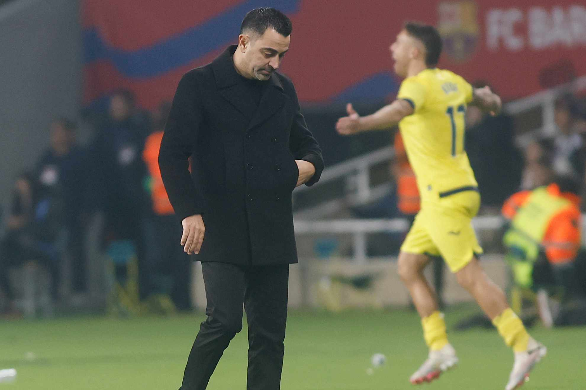 Xavi Hernandez after FC Barcelonas defeat against Villarreal