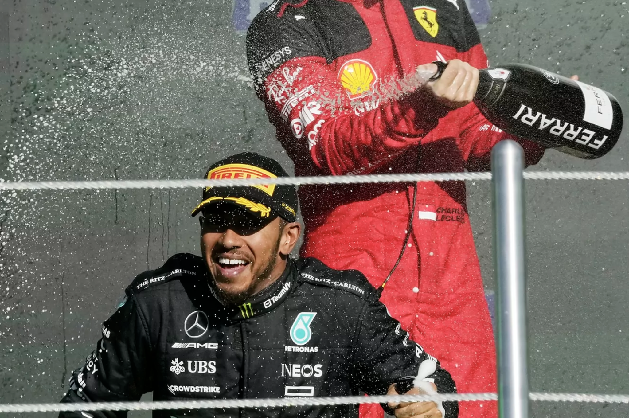Lewis Hamilton says emotional farewell to Mercedes